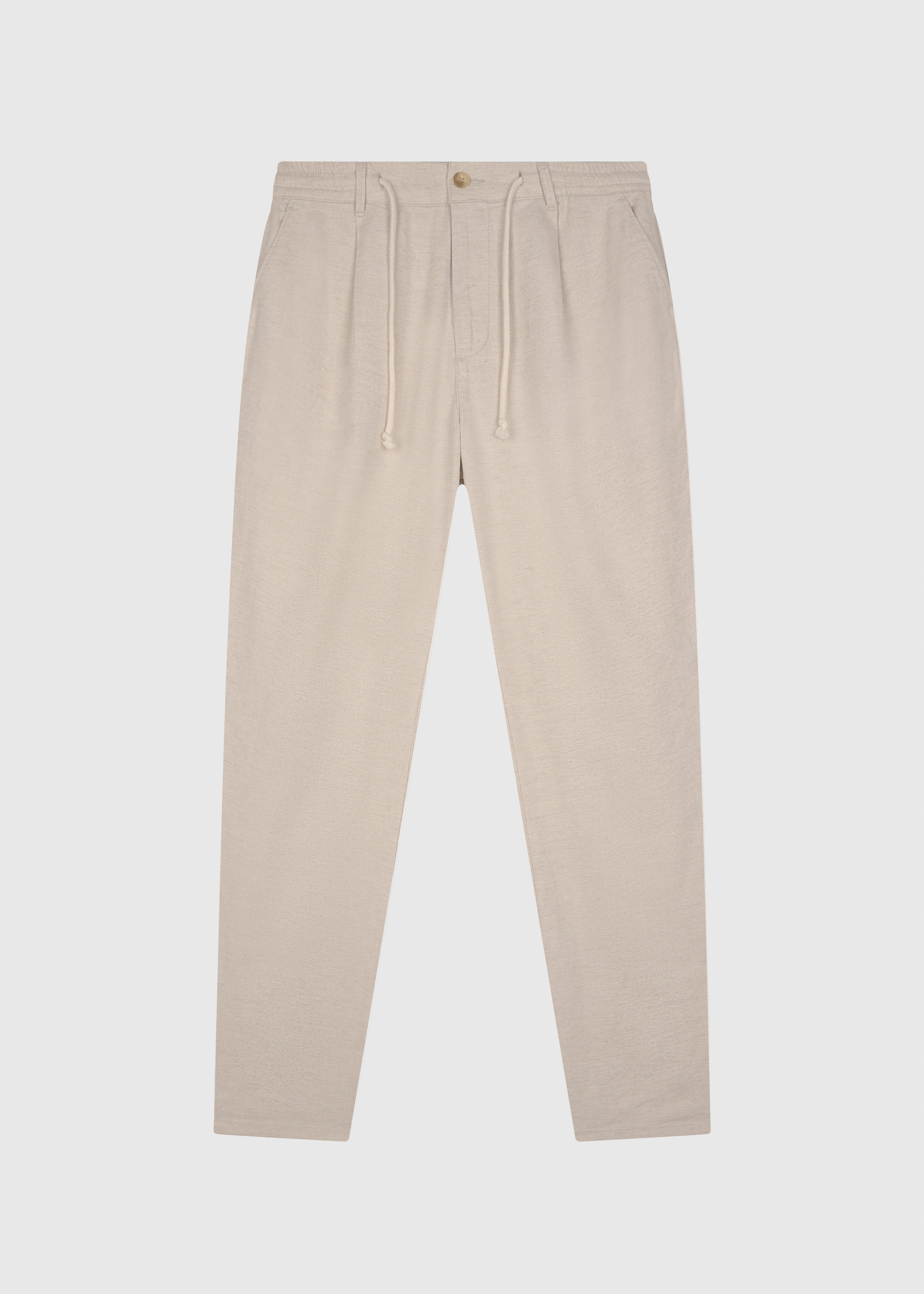 Baggy Linen Pants - Sand