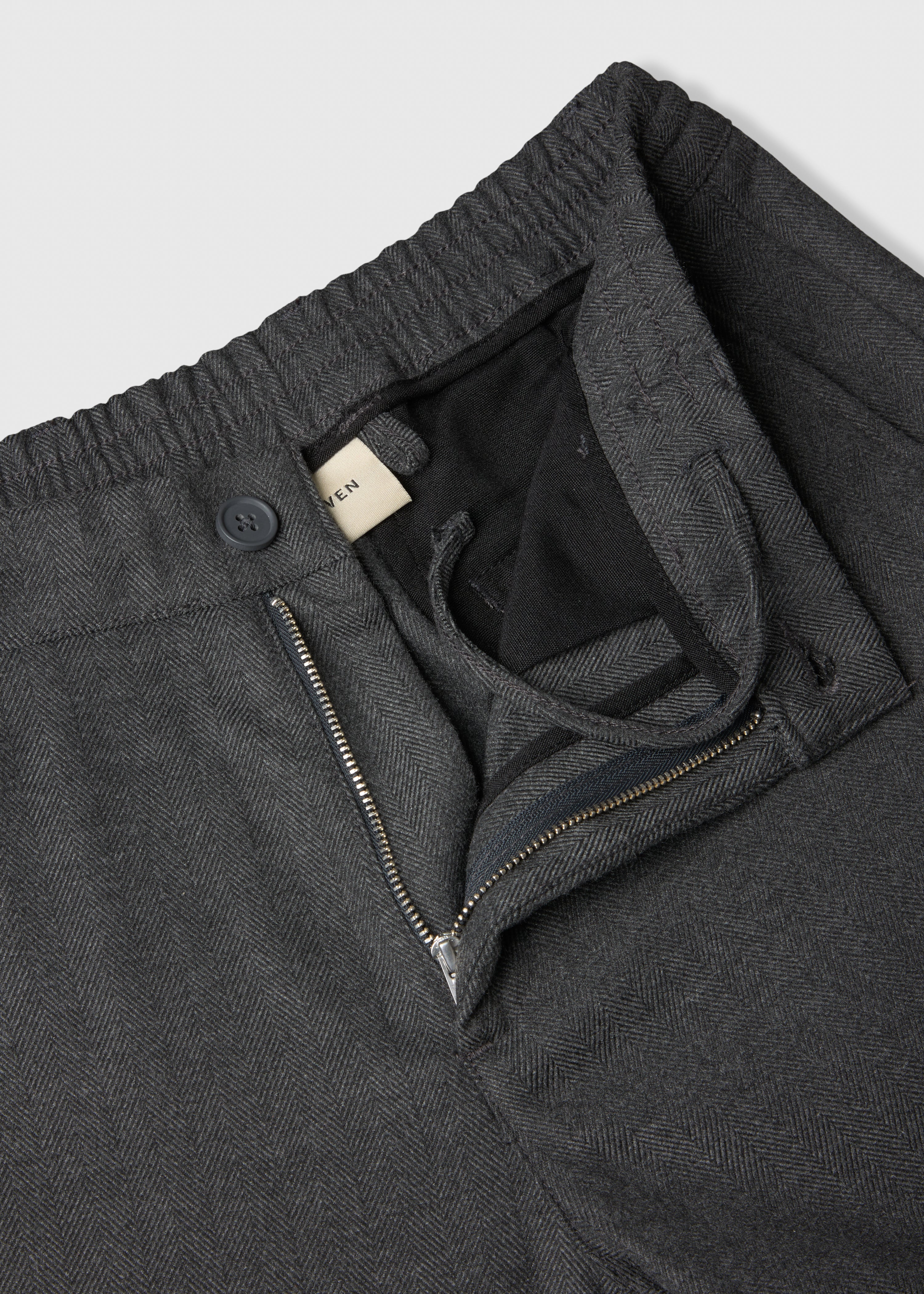 Herringbone Trouser - Anthracite