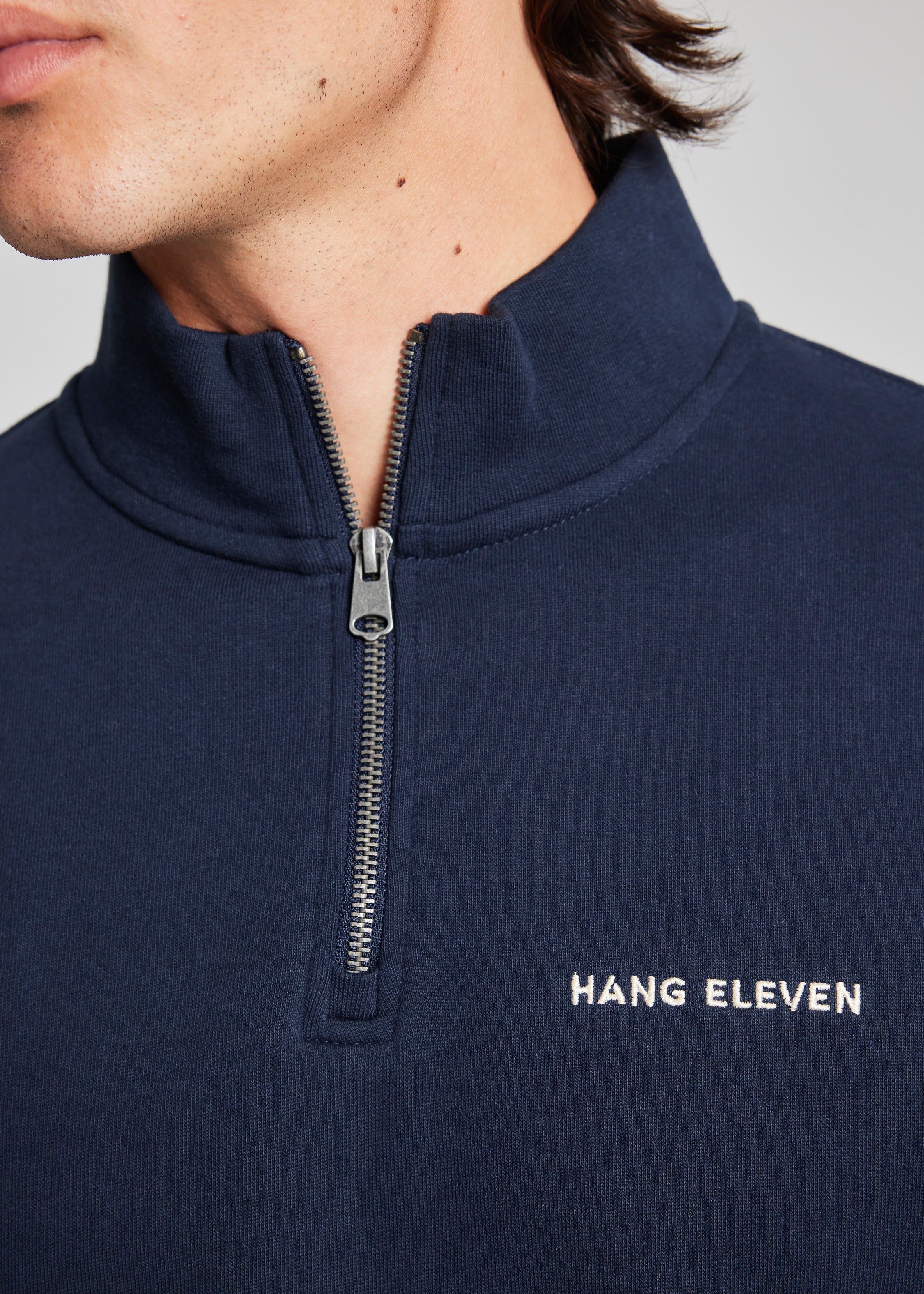 Half Zip Sweater - Navy Blue