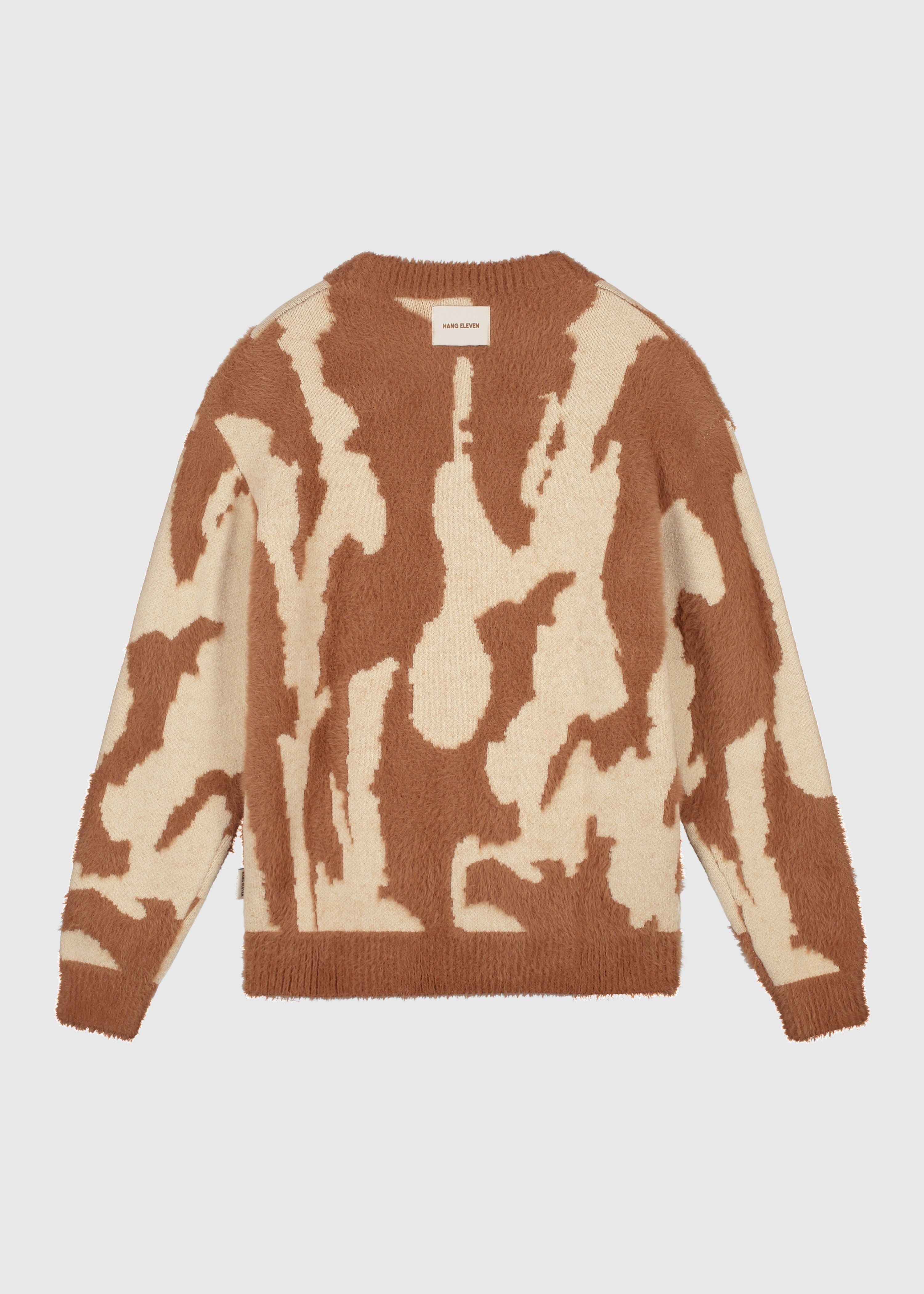 Hairy Glacier Knit - Brown - Sand