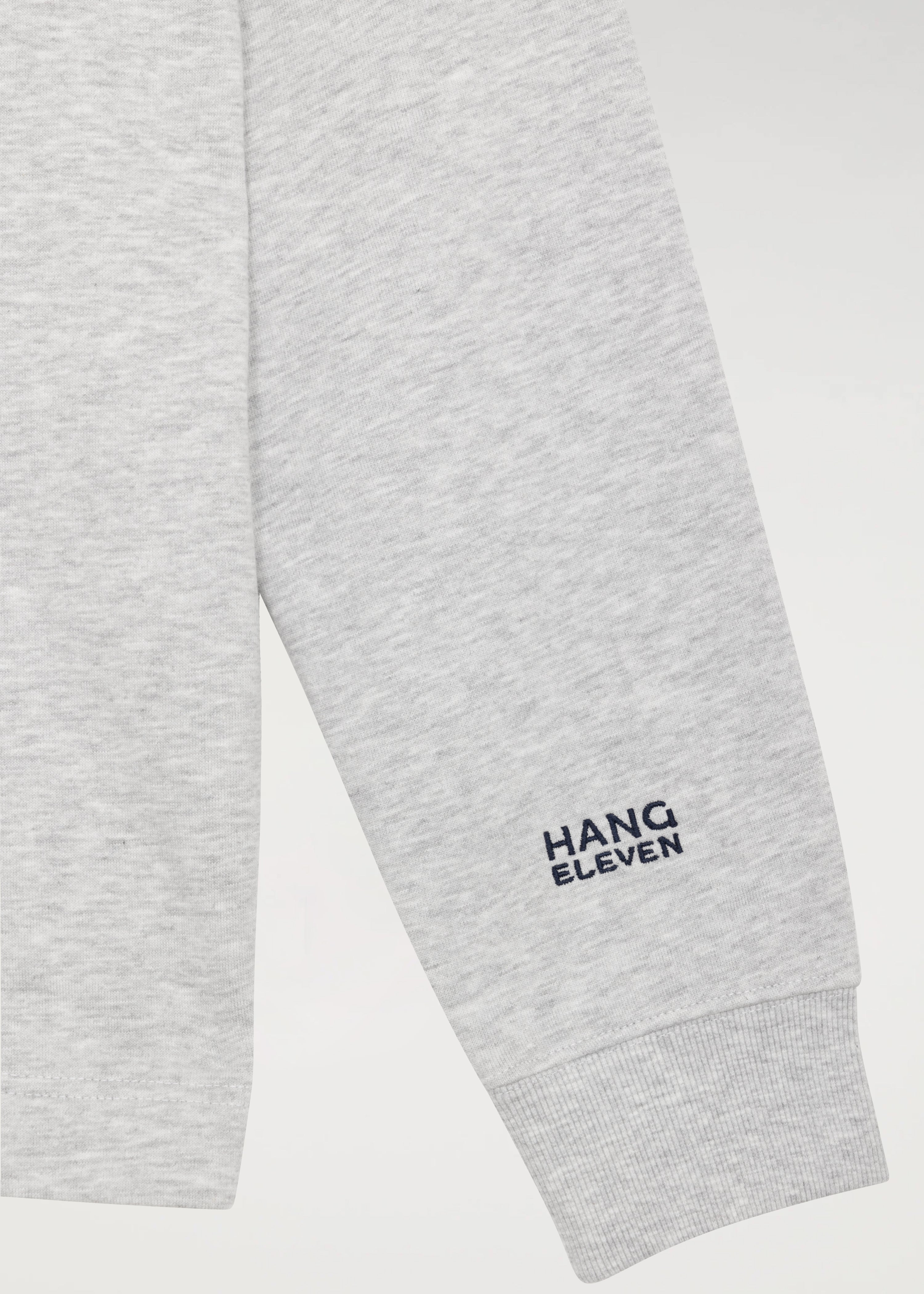 Half Zip Sweater - Grey Melee