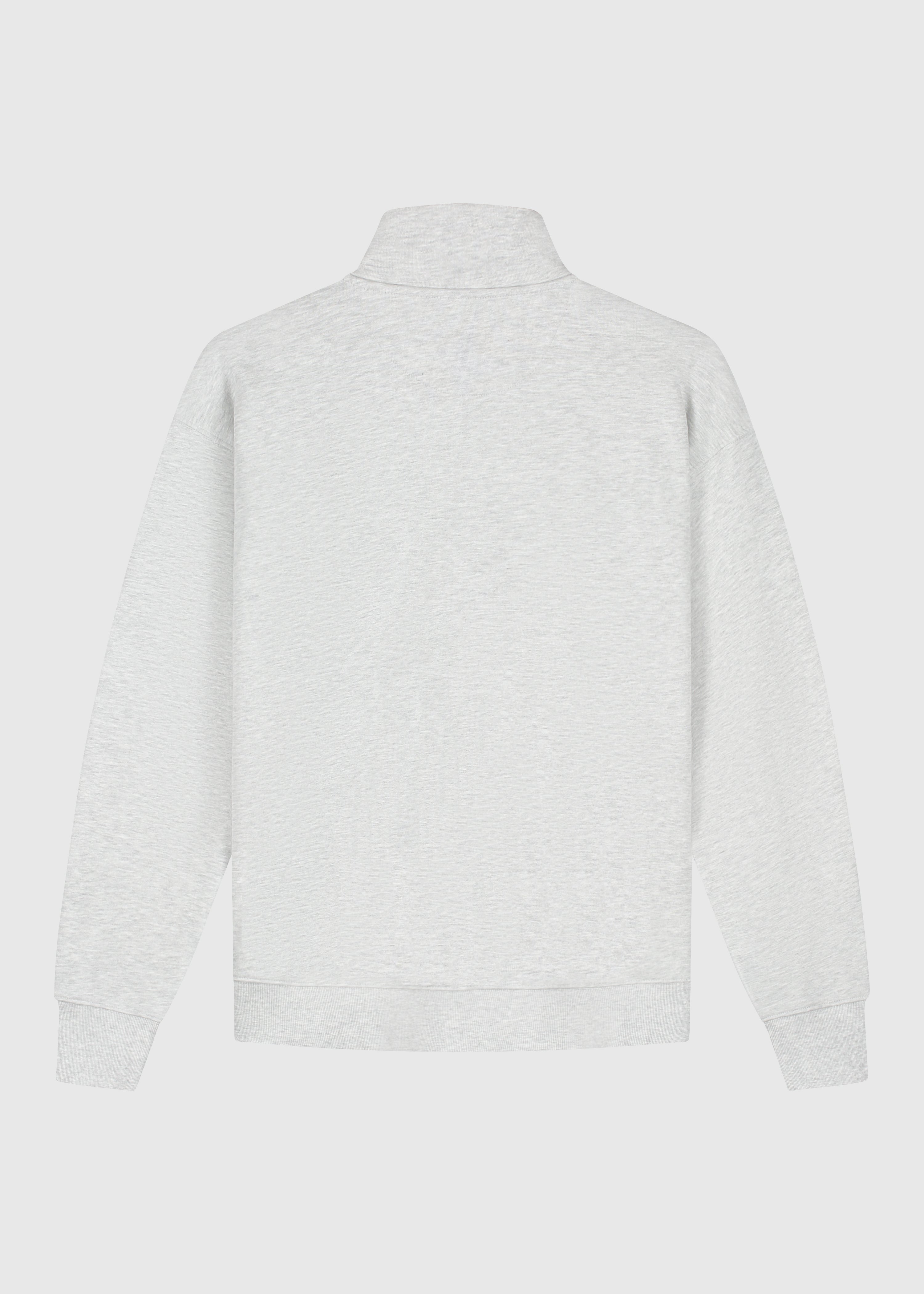 Half Zip Sweater - Grey Melee