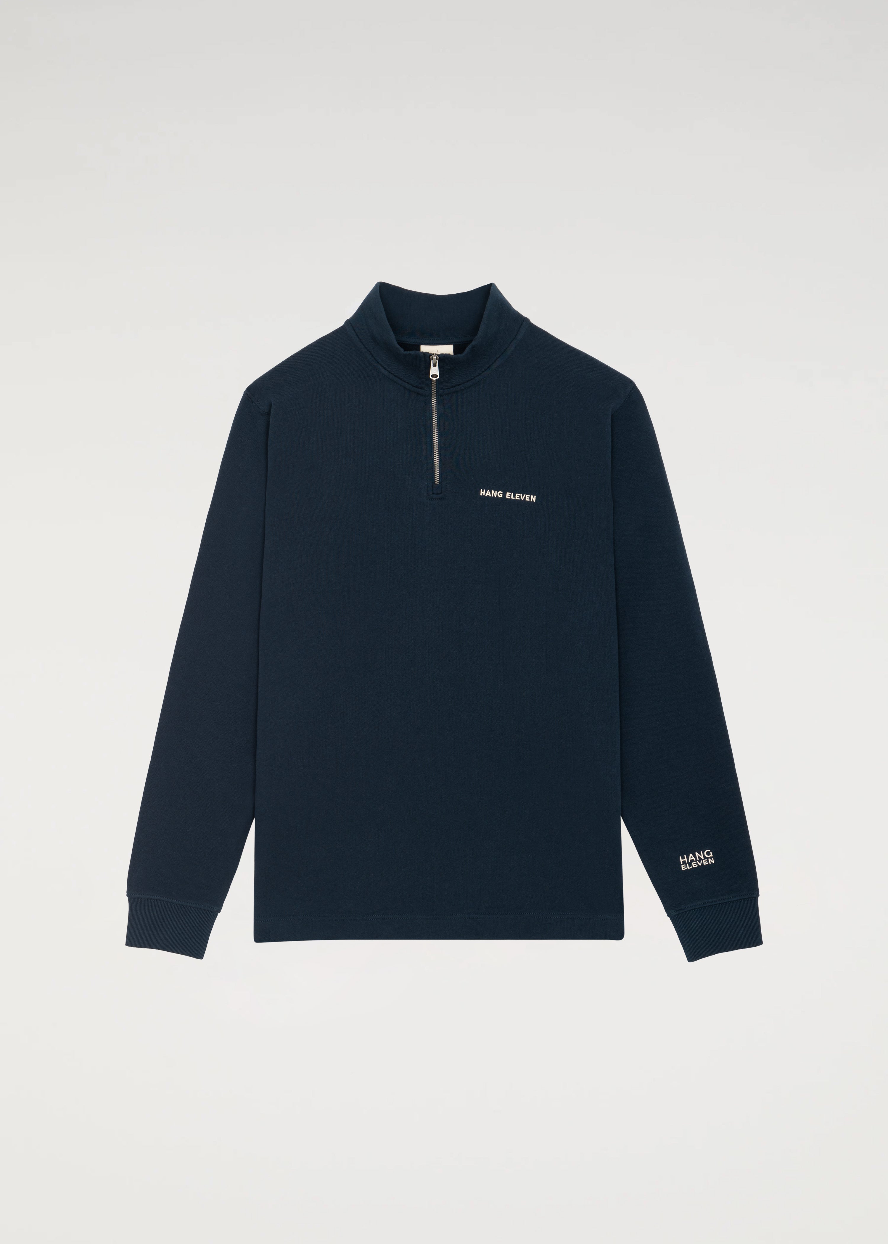 Half Zip Sweater - Navy Blue