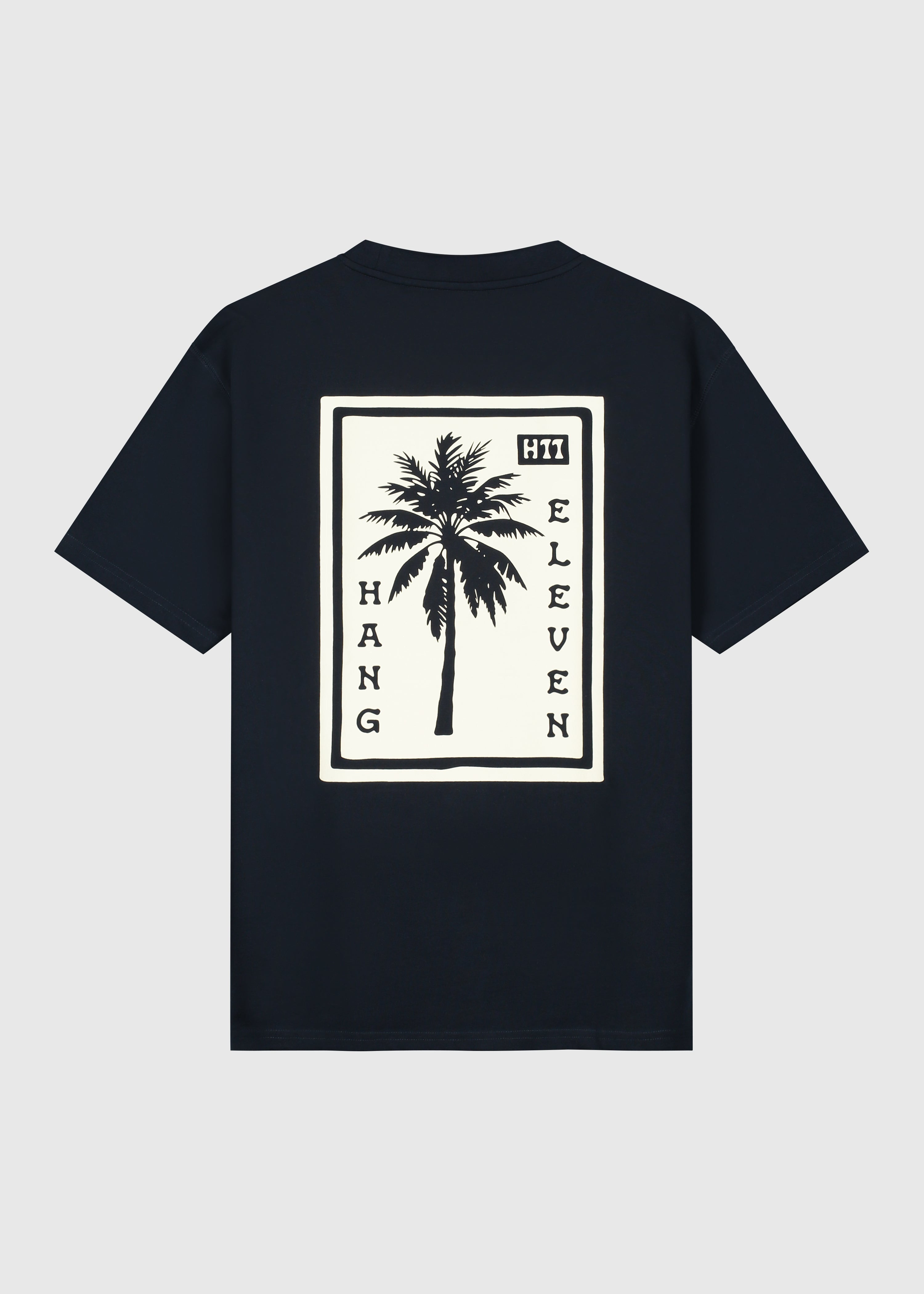 Palm Square Tee - Navy