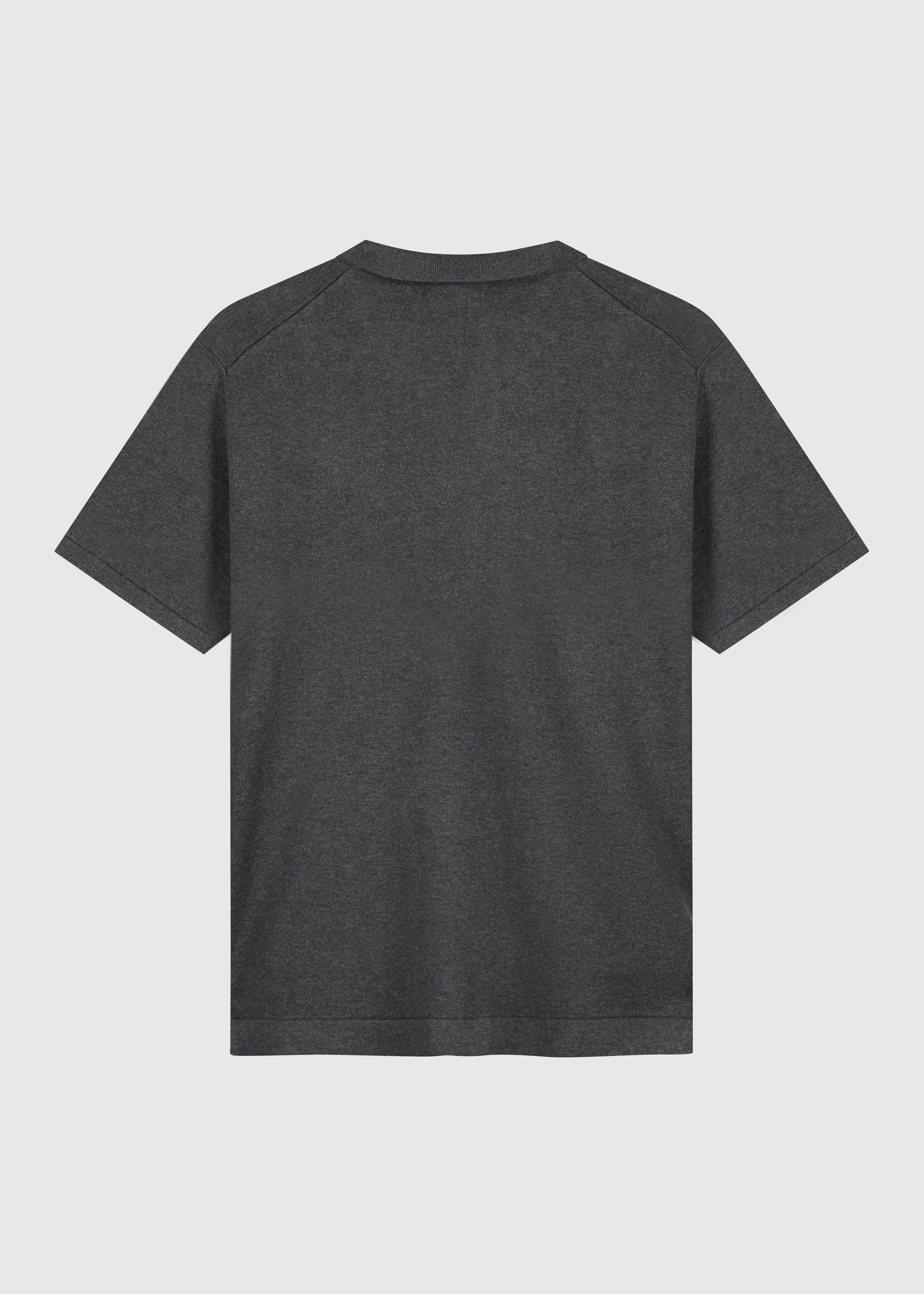 Knitted Polo - Anthracite Melange