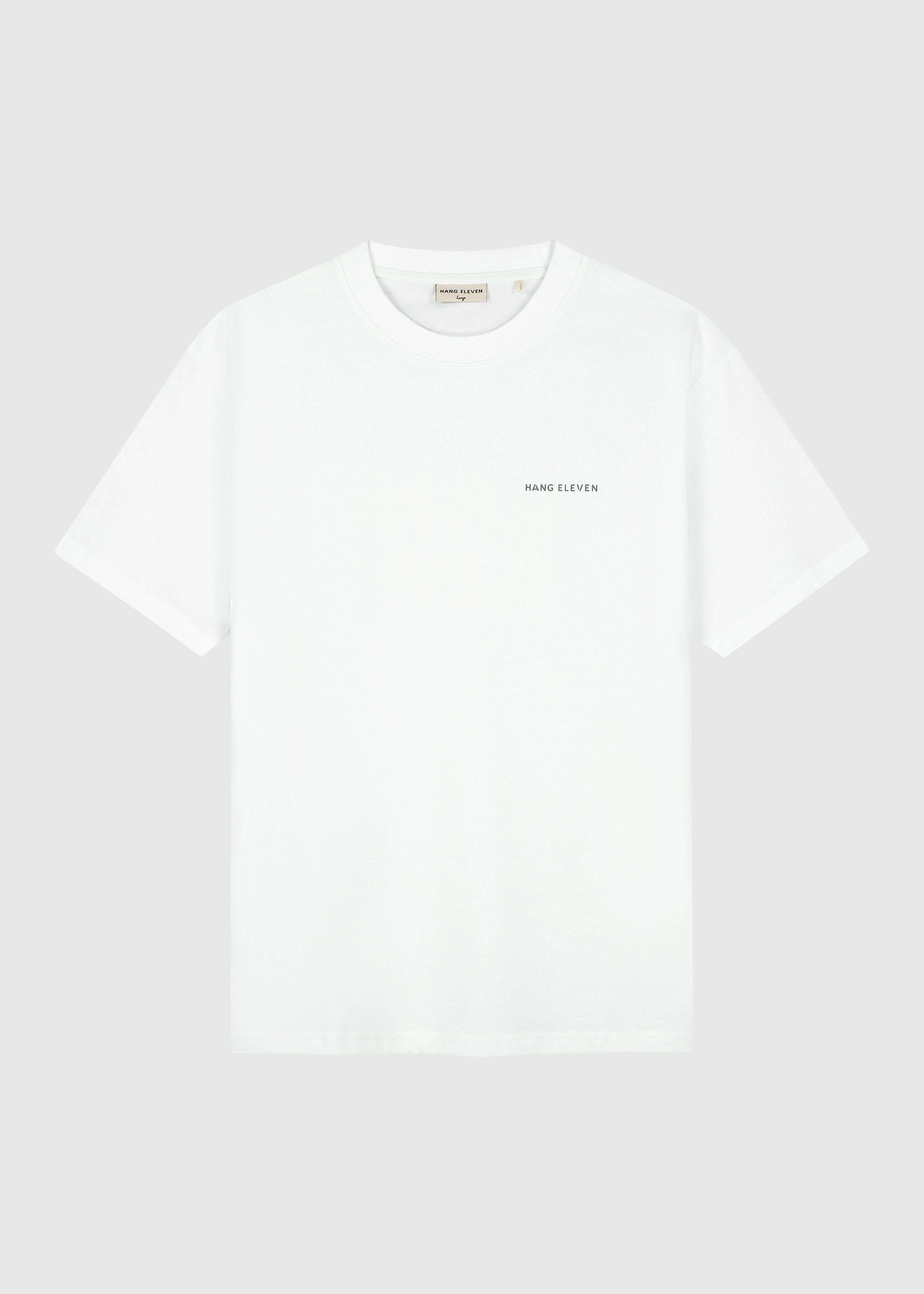 Swirl Palm Tee - White