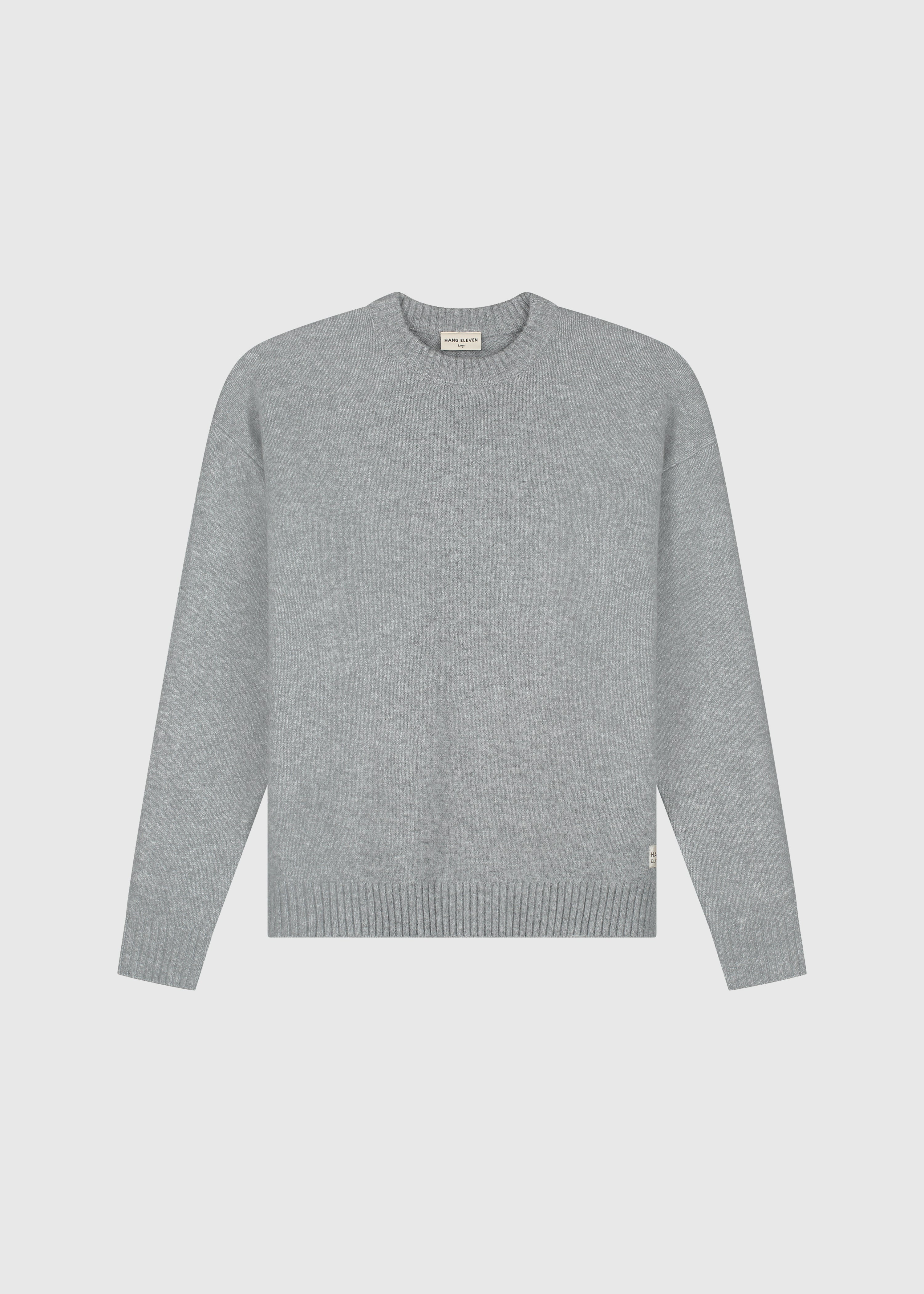 Heavy Knit Crewneck - Grey Melange