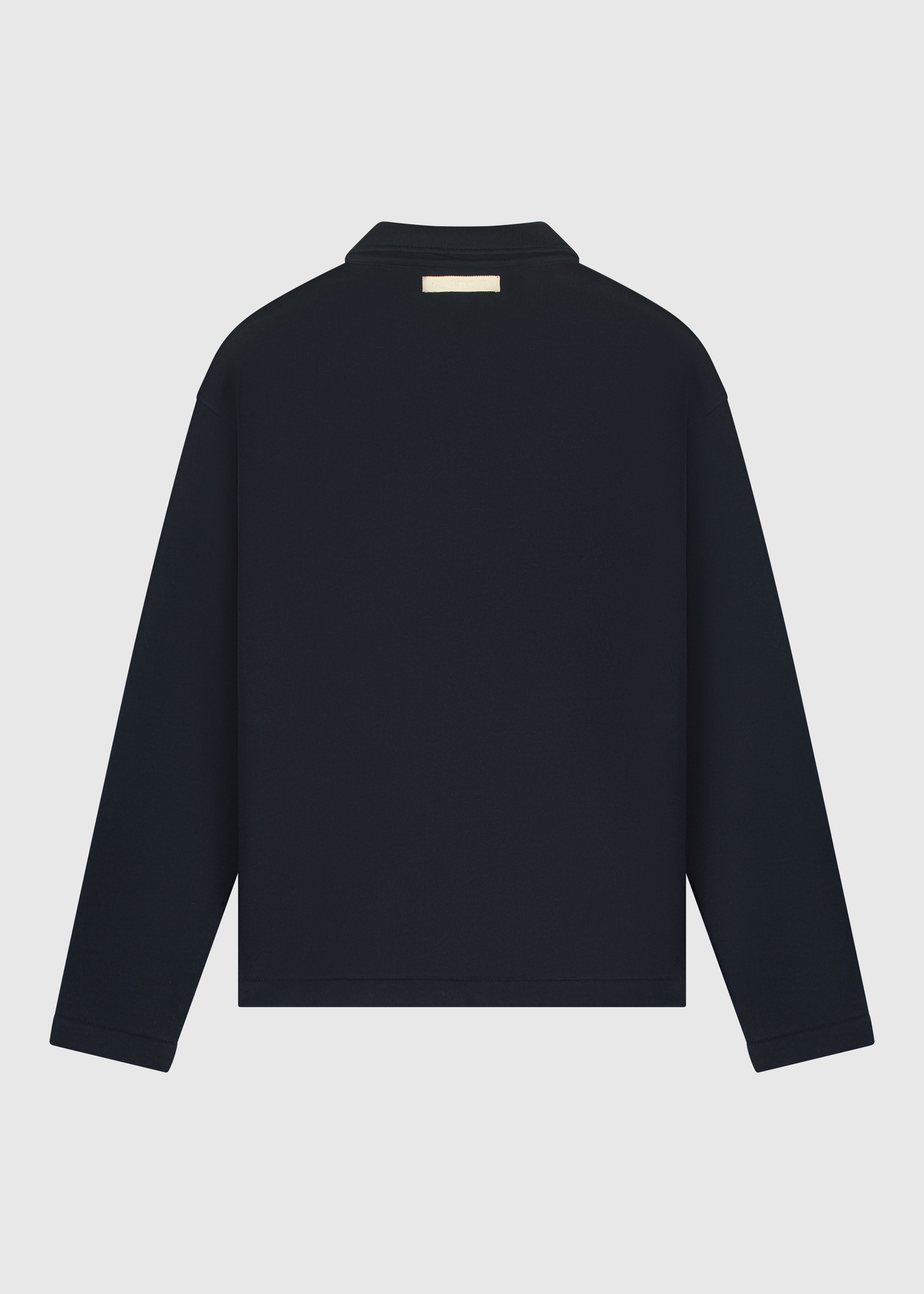 Heavy Polo Longsleeve - Navy Blue