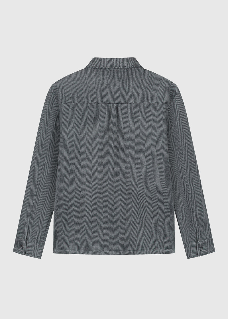 Herringbone Zip Jacket - Antra Melange