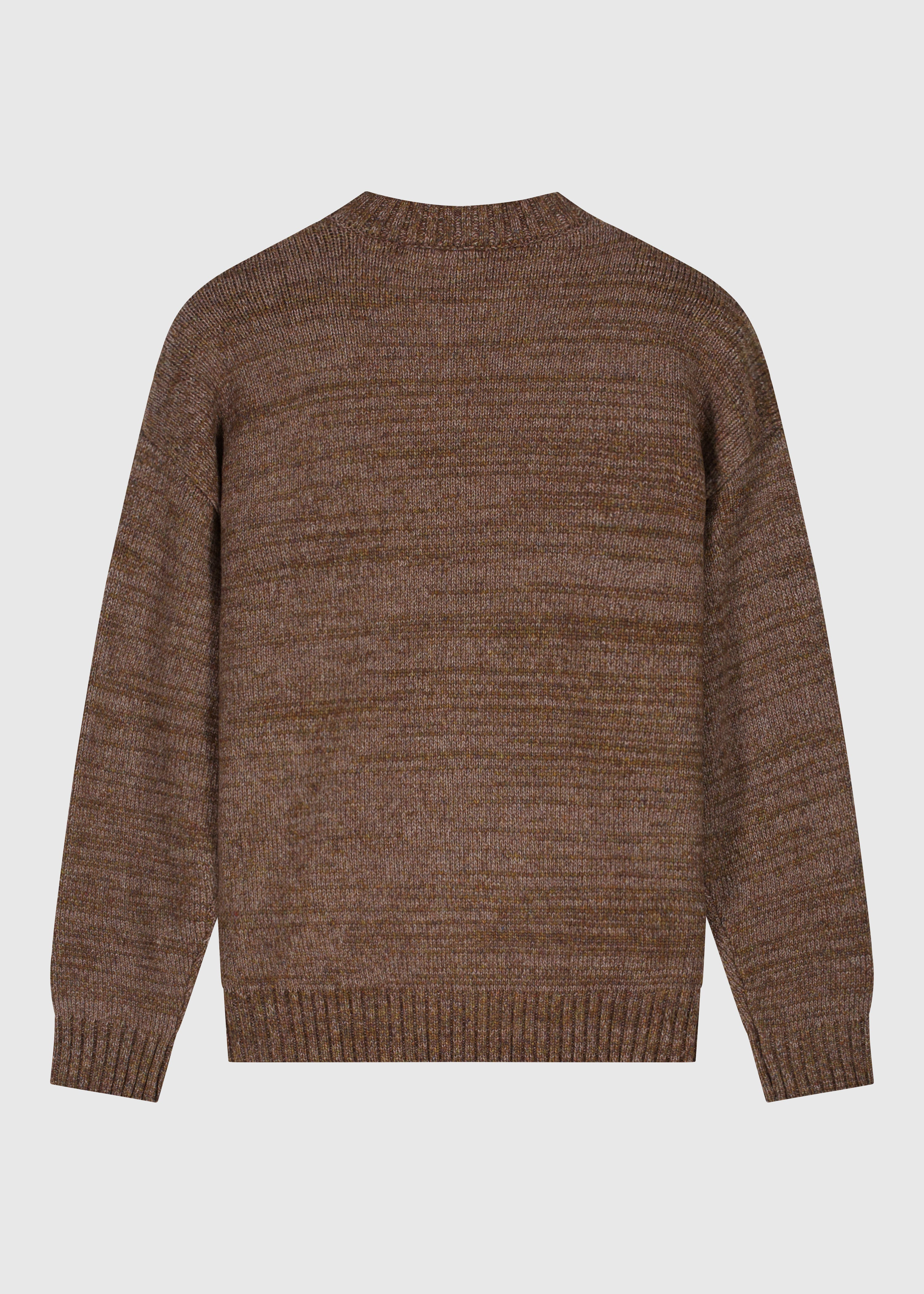 Heavy Knit Crewneck - Brown