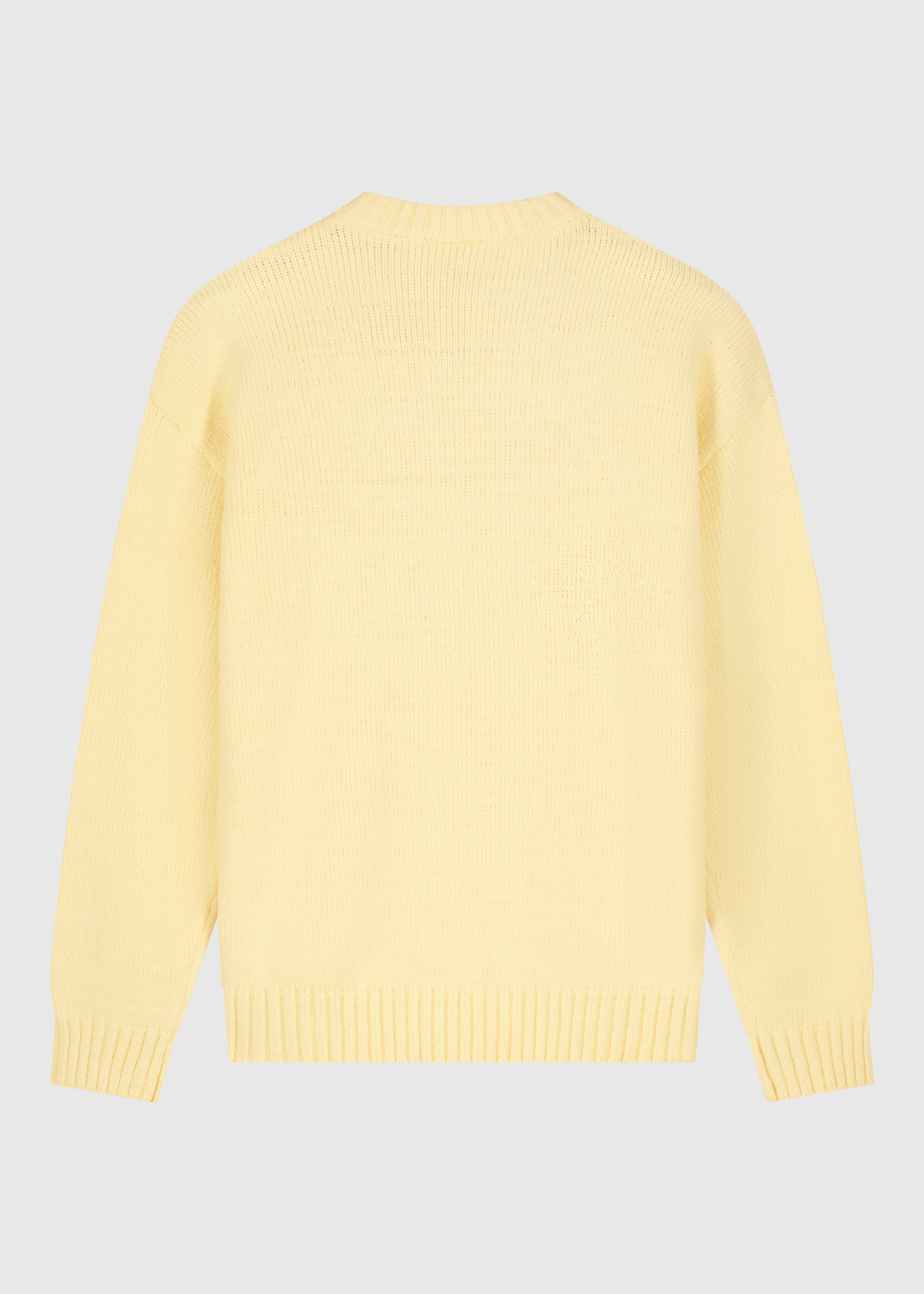 Heavy Knit Crewneck - Pastel Yellow