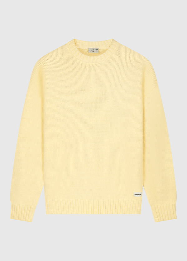 Heavy Knit Crewneck - Pastel Yellow
