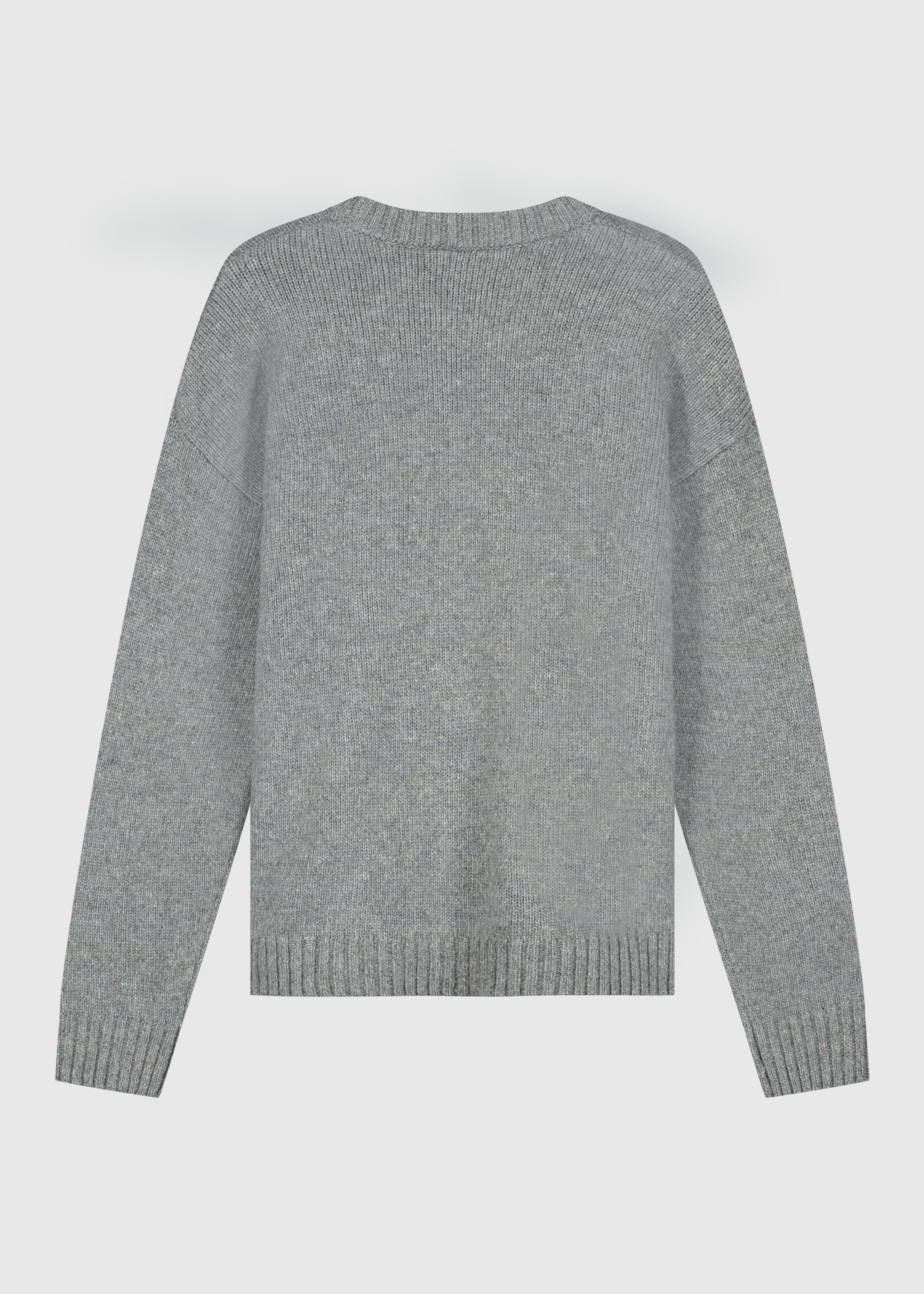 Heavy Knit Crewneck - Dark Grey