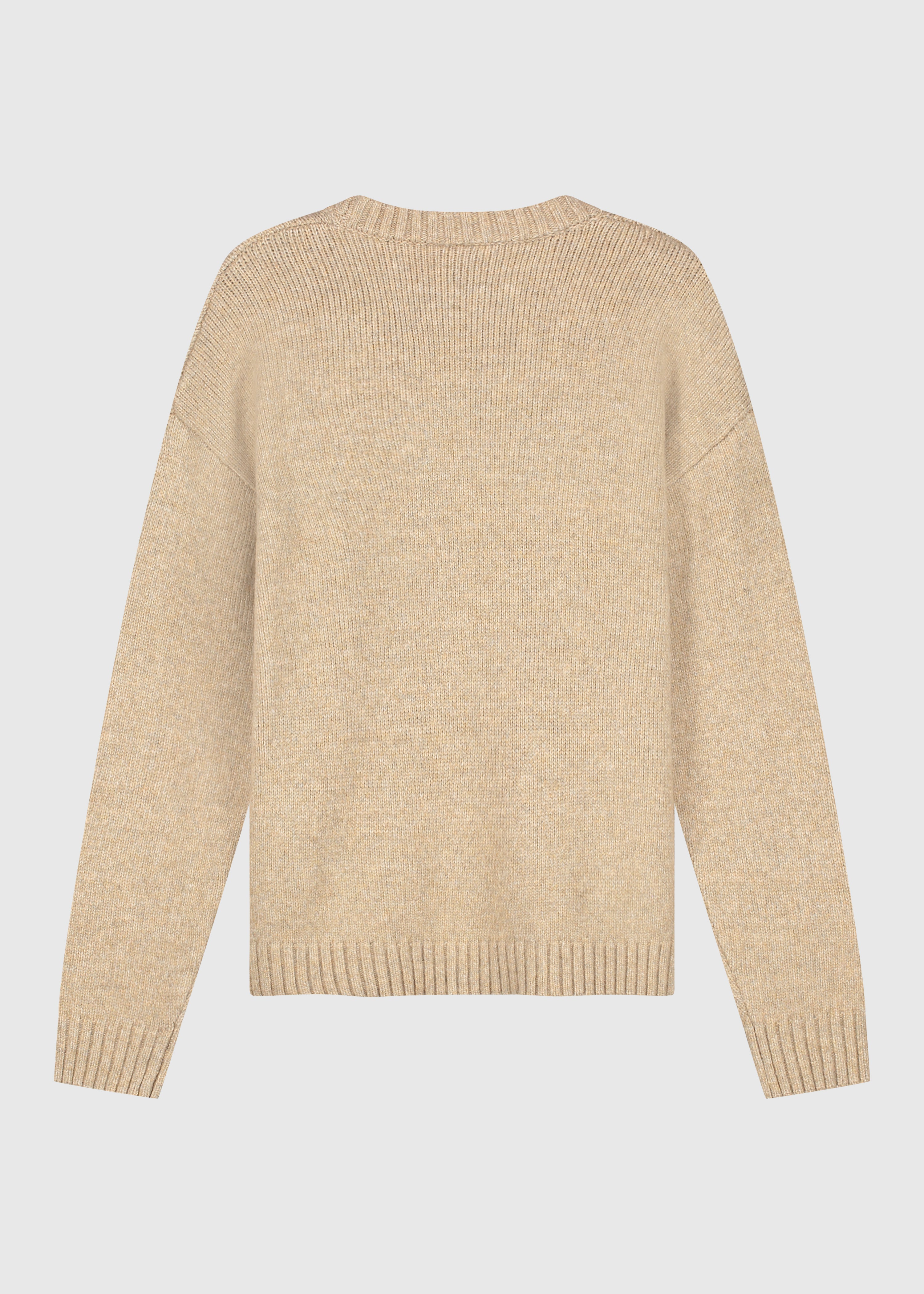 Heavy Knit Crewneck - Dark Sand