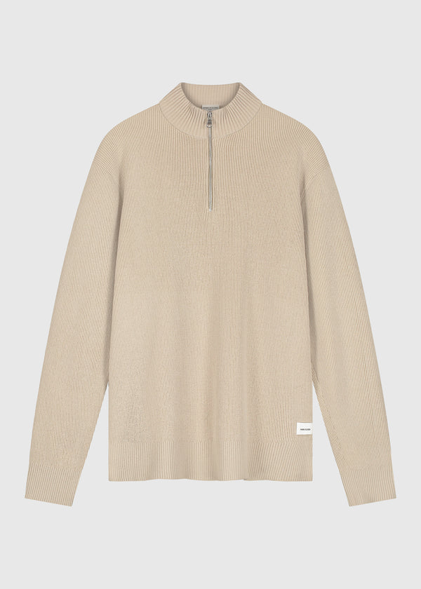 Clean Half Zip - Sand