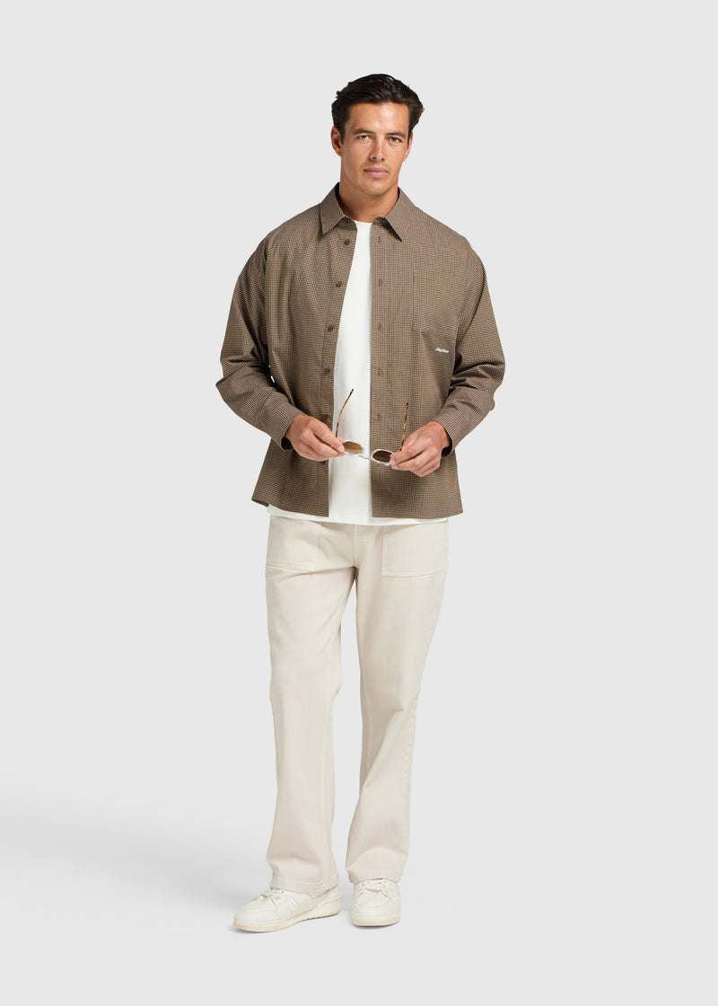 Mini Check Shirt - Brown