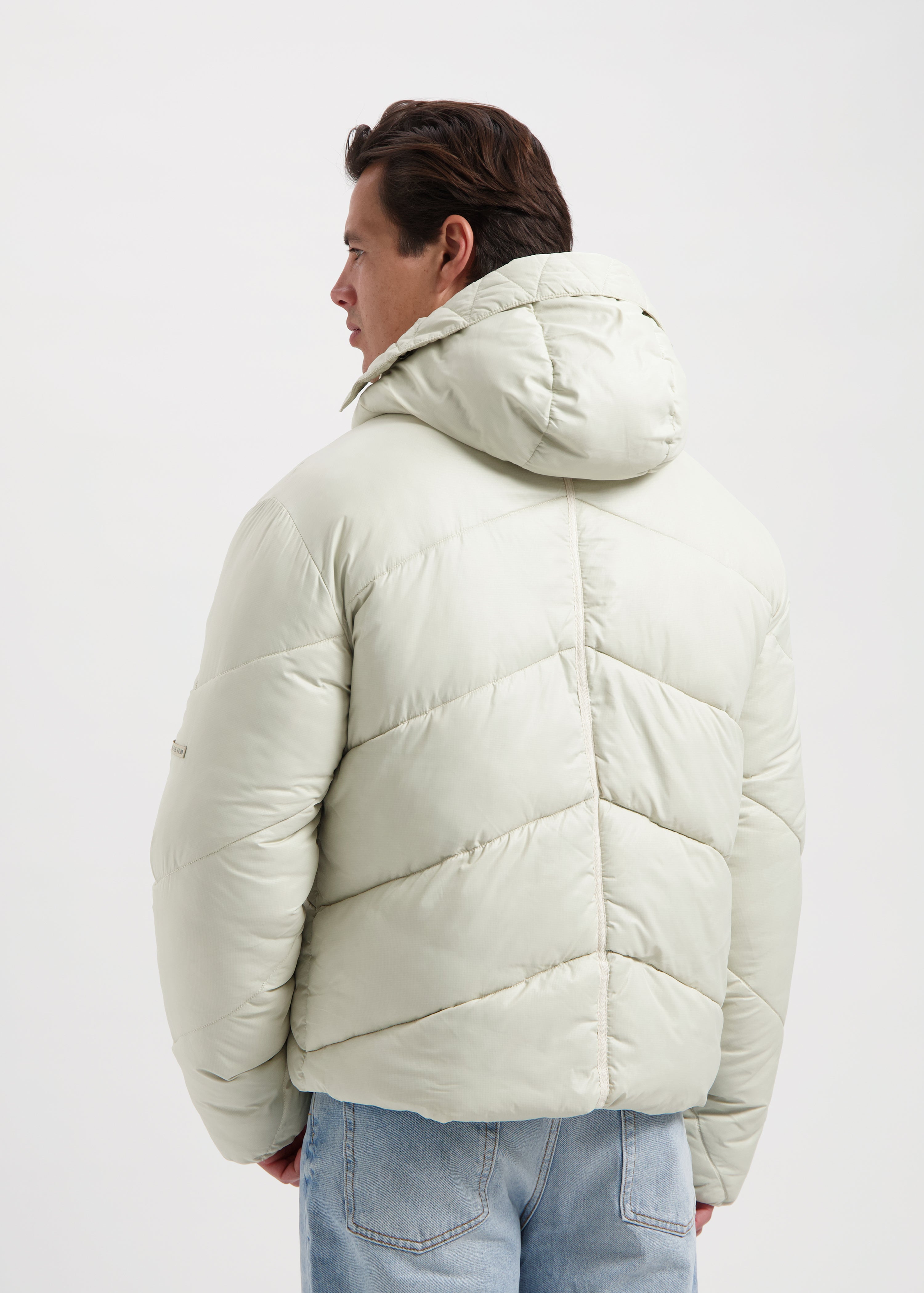 Premium Puffer Jacket - Ecru