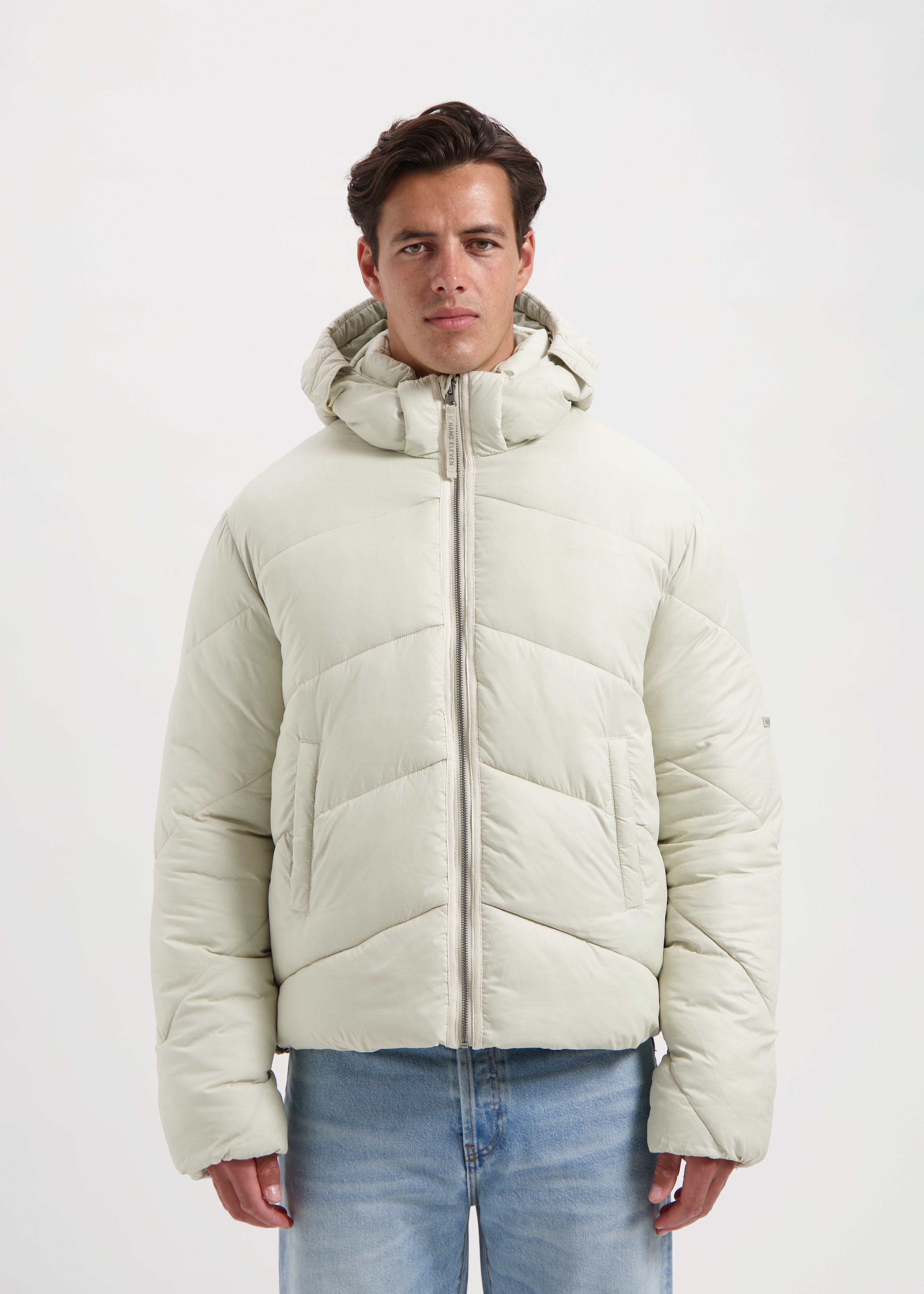 Premium Puffer Jacket - Ecru