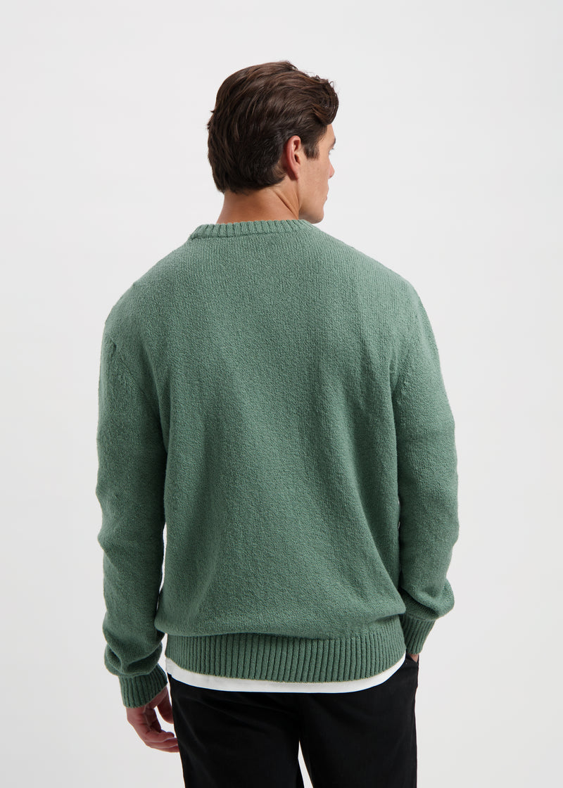Premium Knit Crewneck - Slate Green