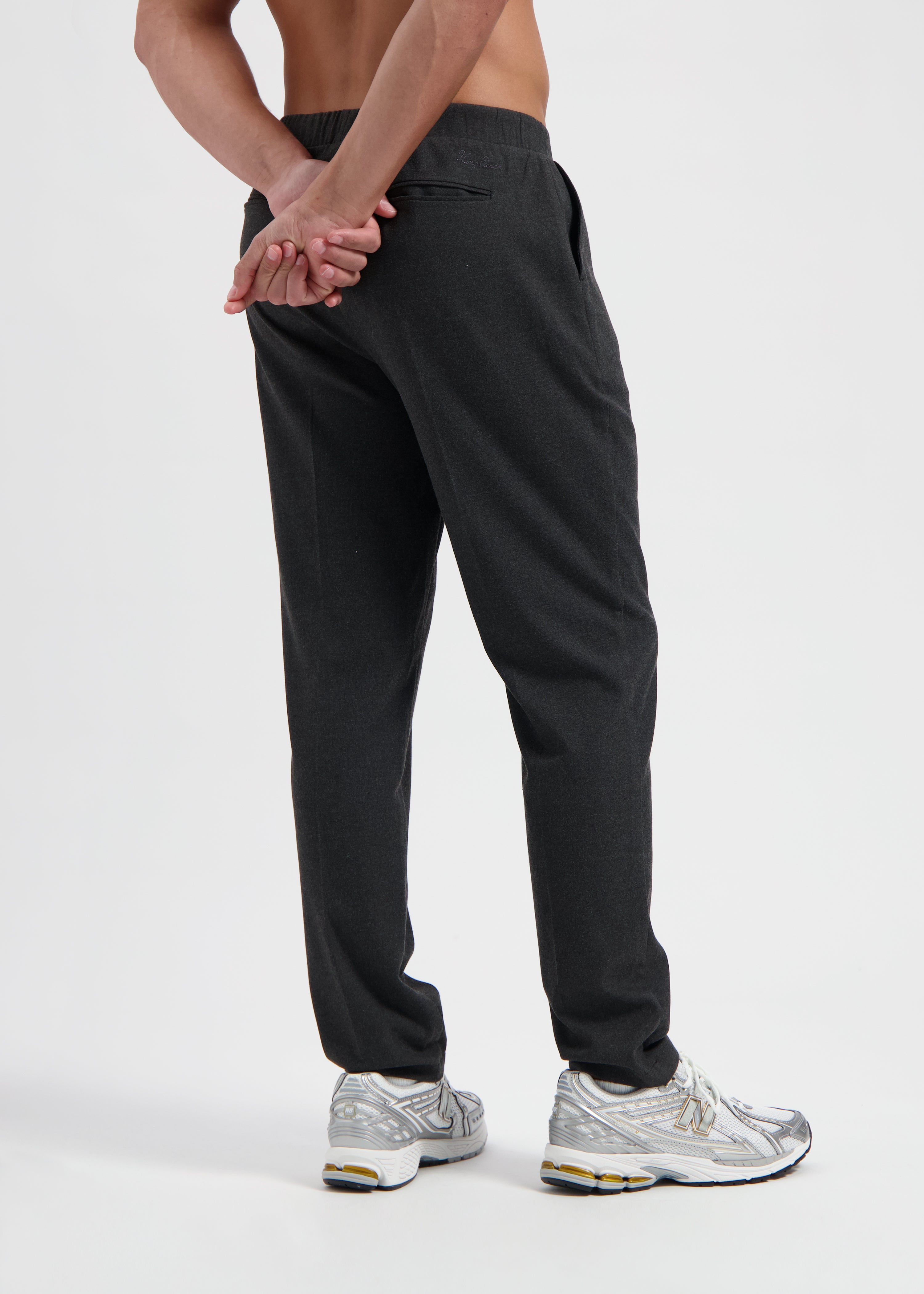 The  Clean Trouser - Grey Melange