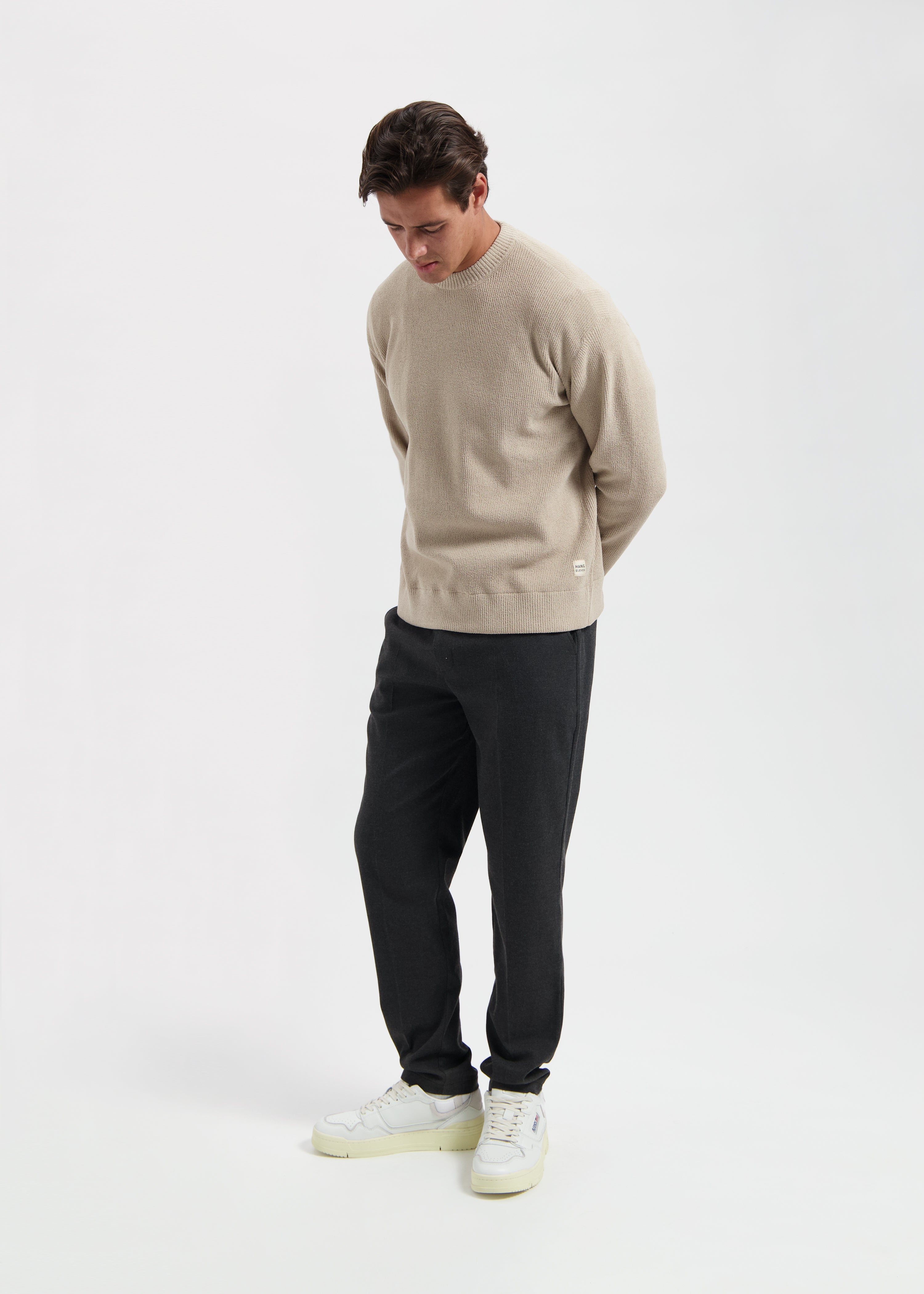 Structure Knit Crewneck - Beige