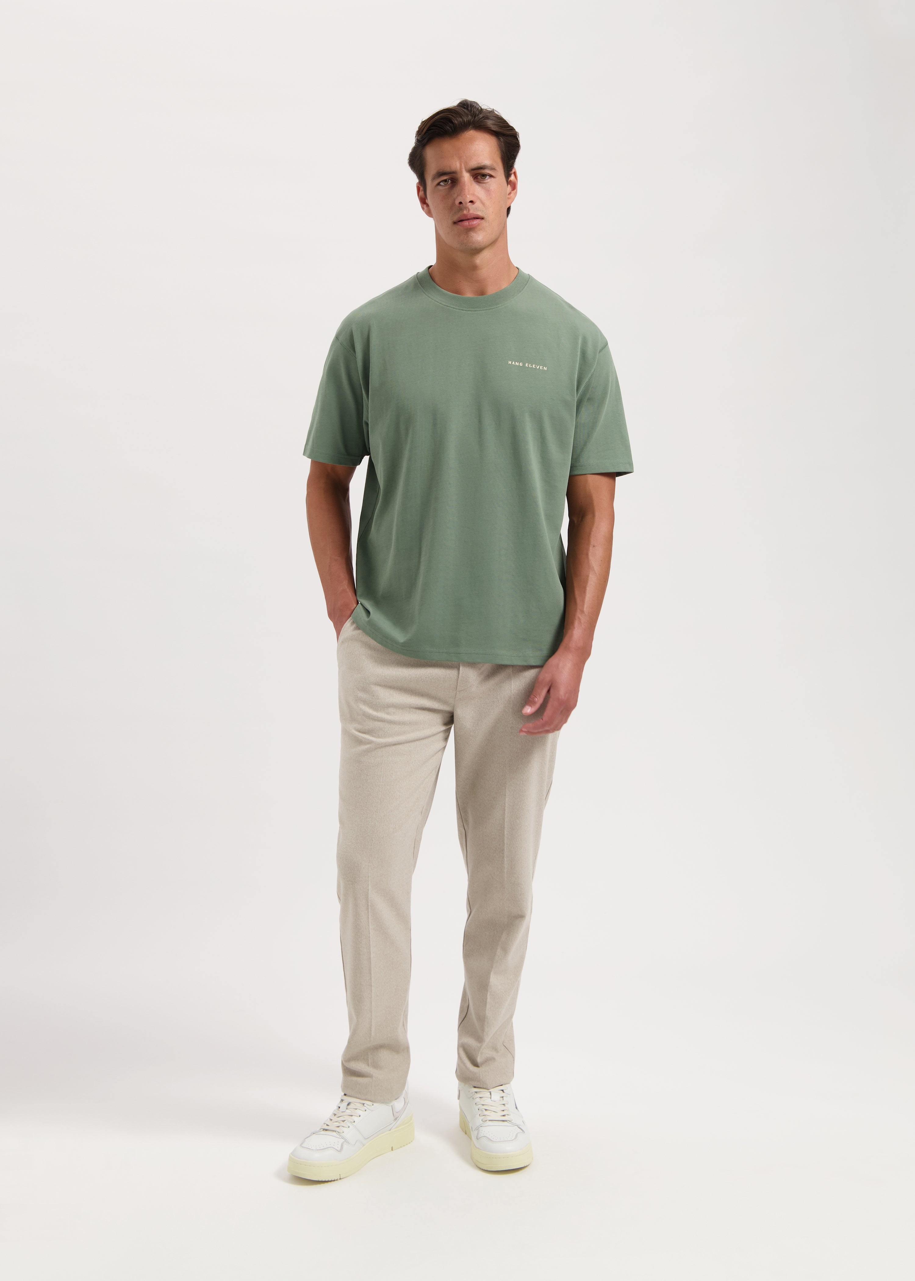 The Clean Trouser - Sand Melange