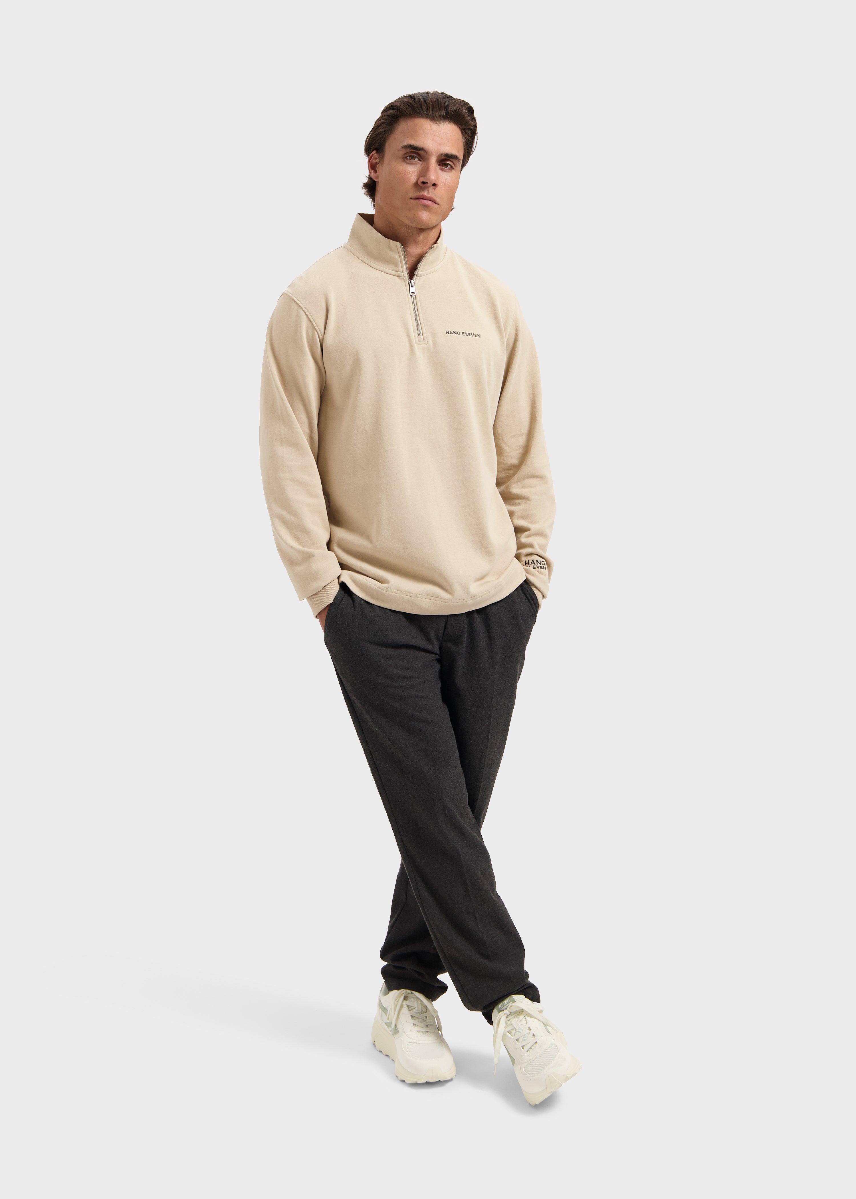 Half Zip Sweater - Mocca