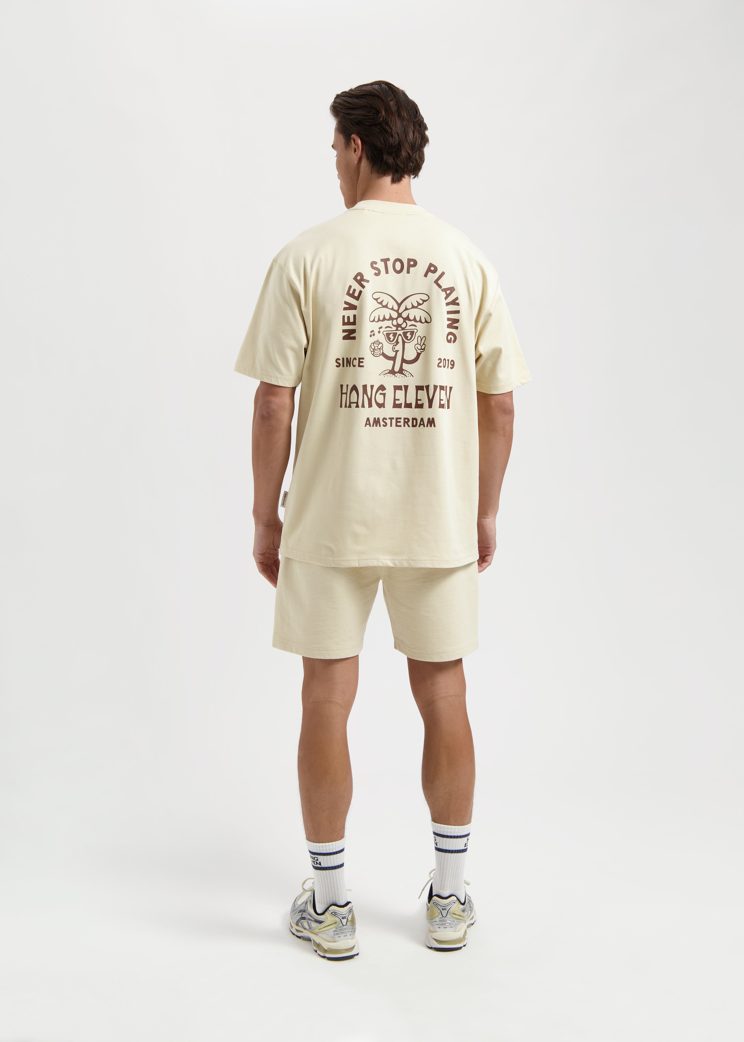 Palm Relaxed Tee - Sand