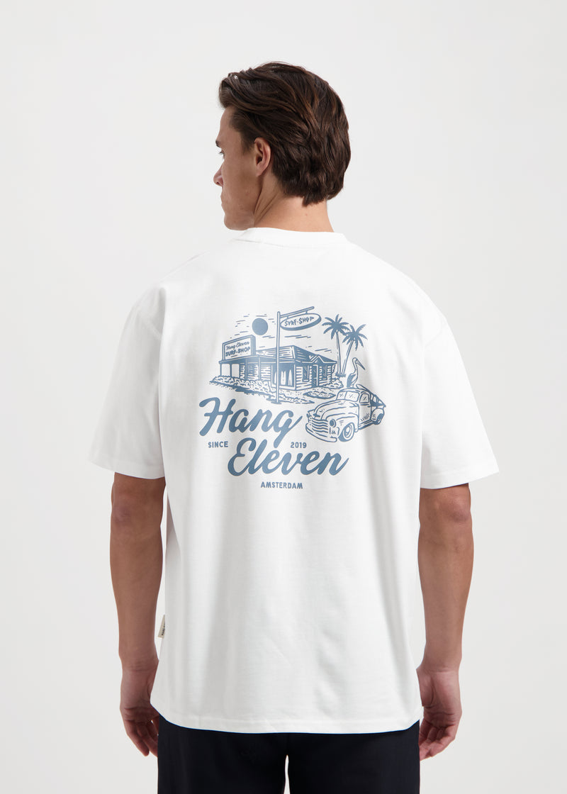 Surf Shop T-Shirt – Weiß