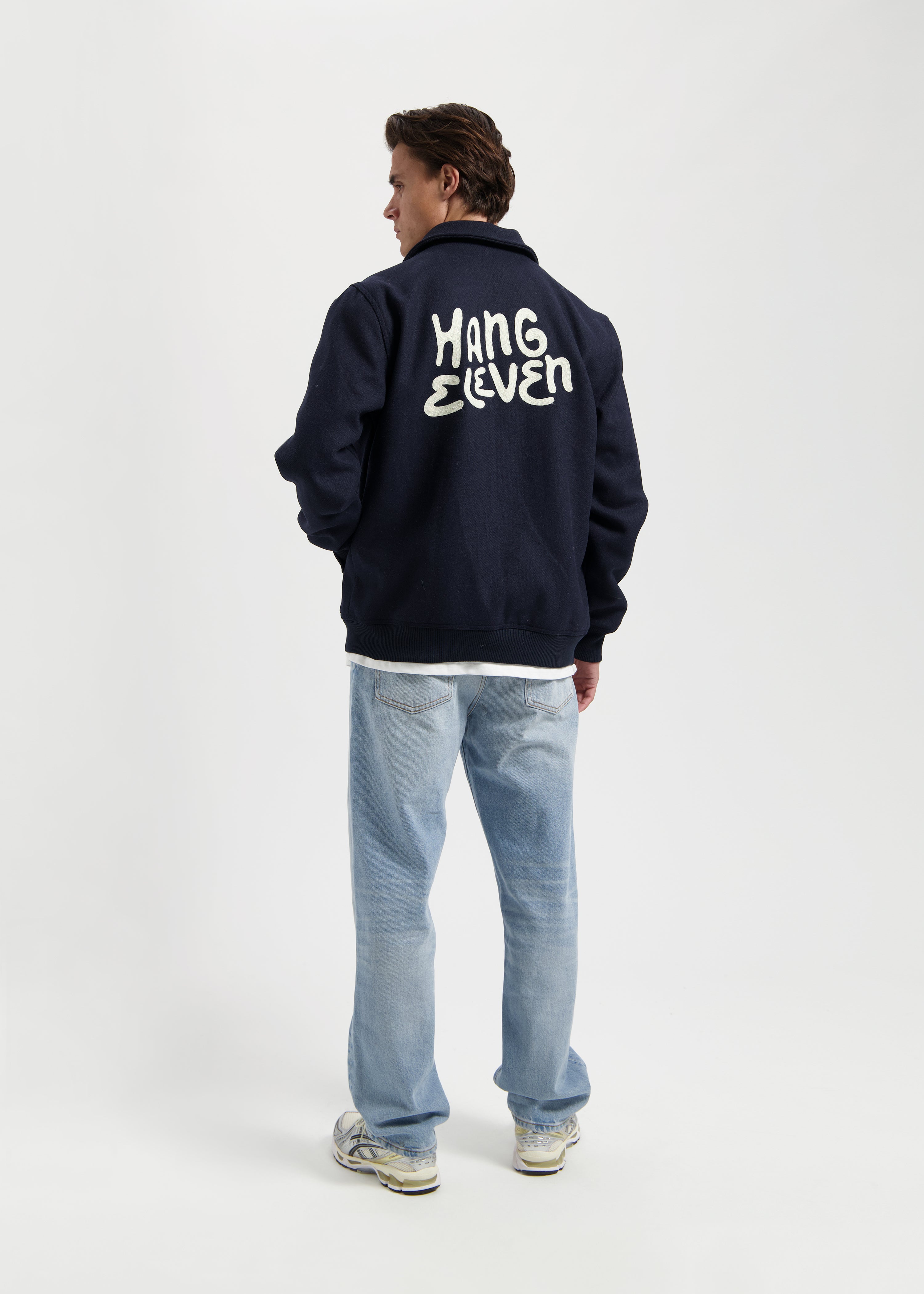 Veste de sport universitaire - Bleu marine