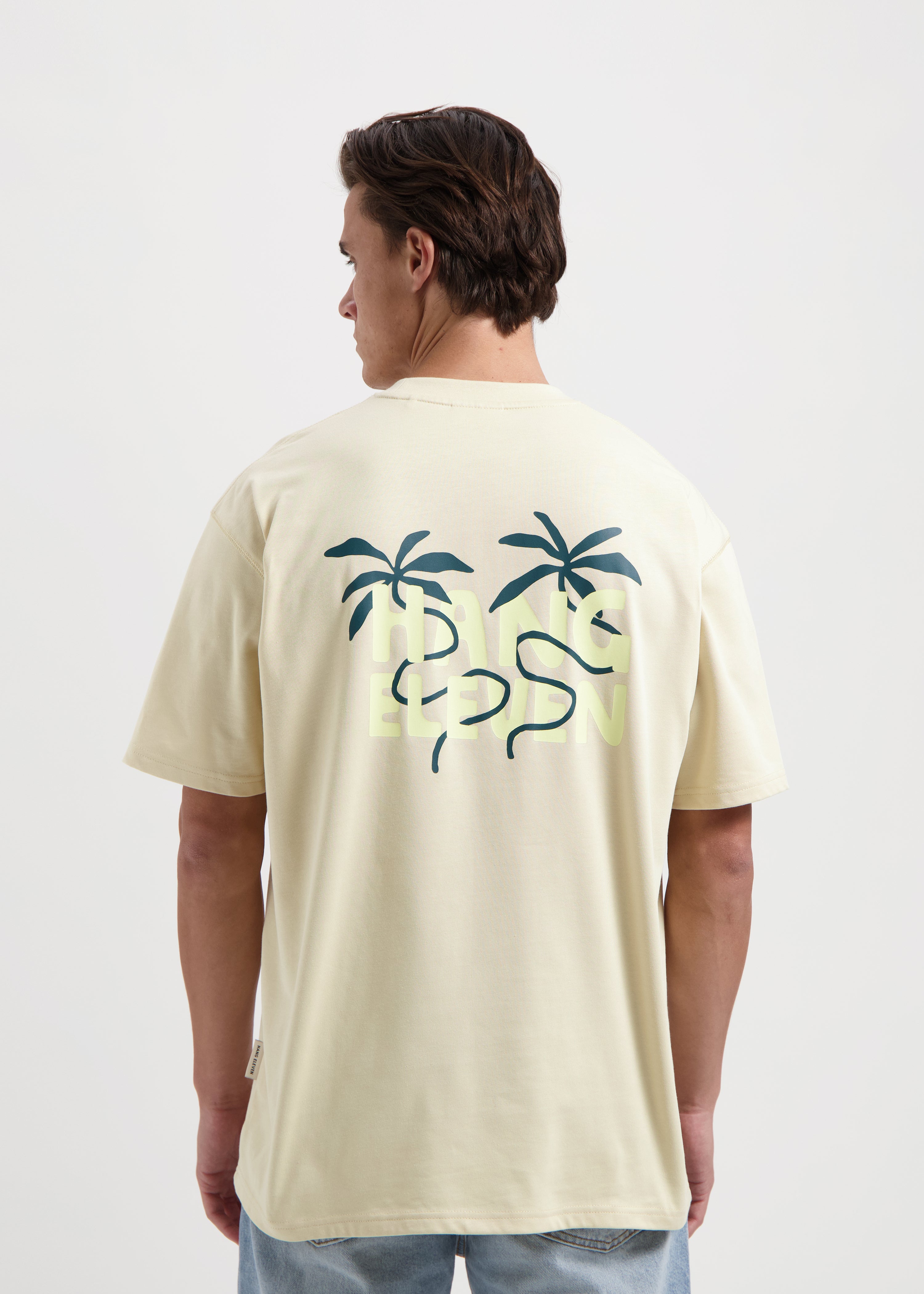 Swirl Palm Tee - Sand