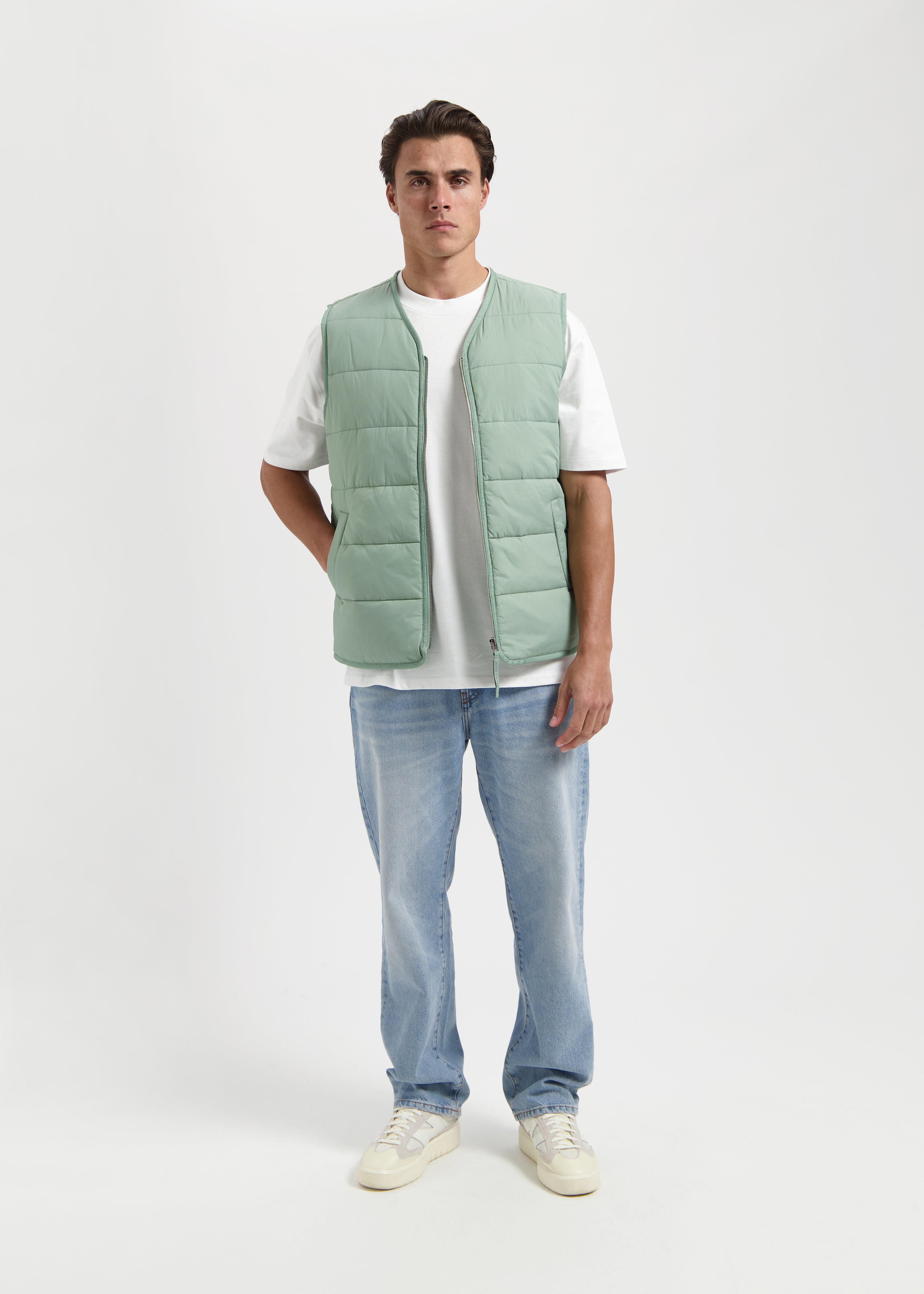 The Premium Vest - Slate Green