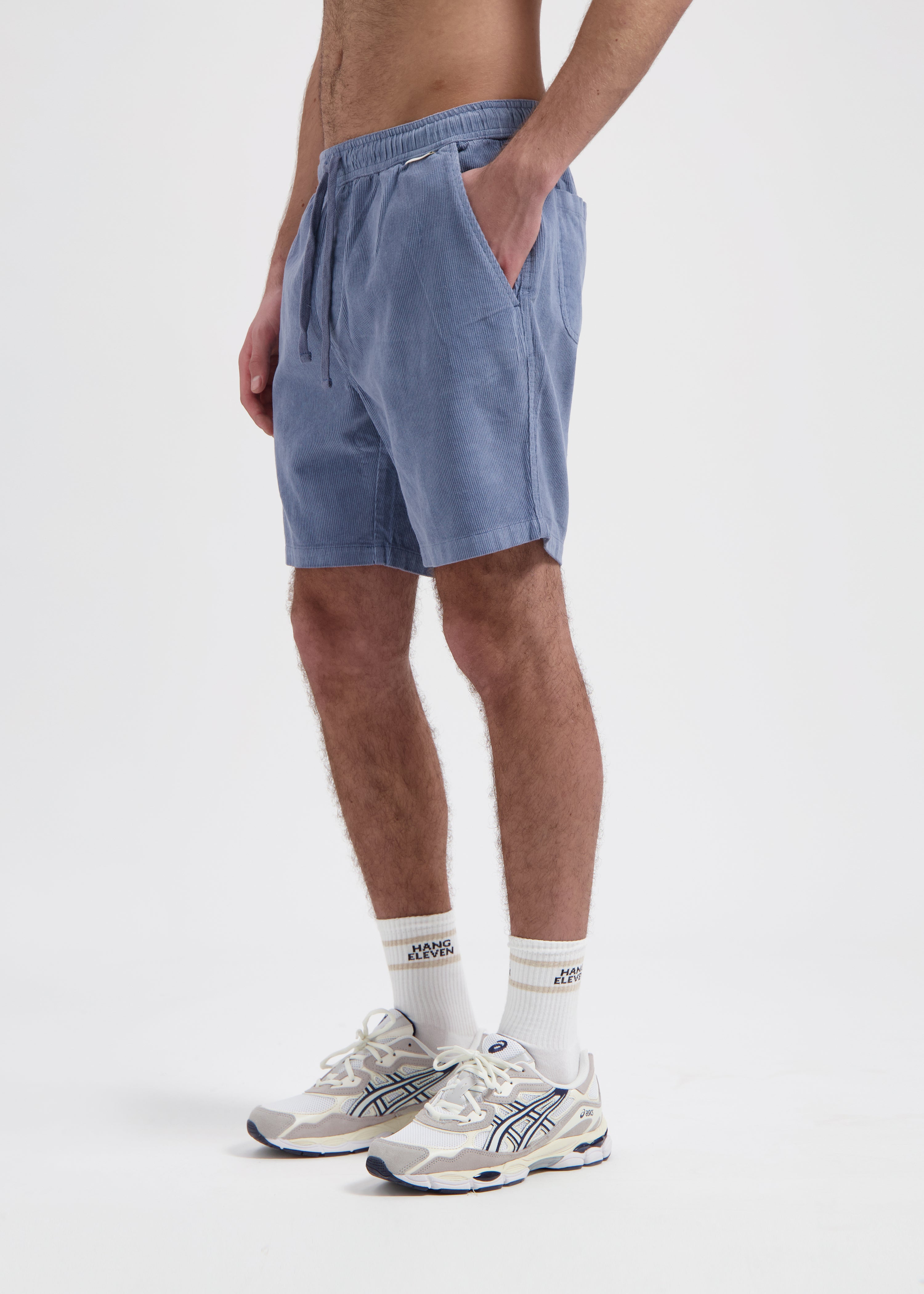 Corduroy Short - Stone Grey