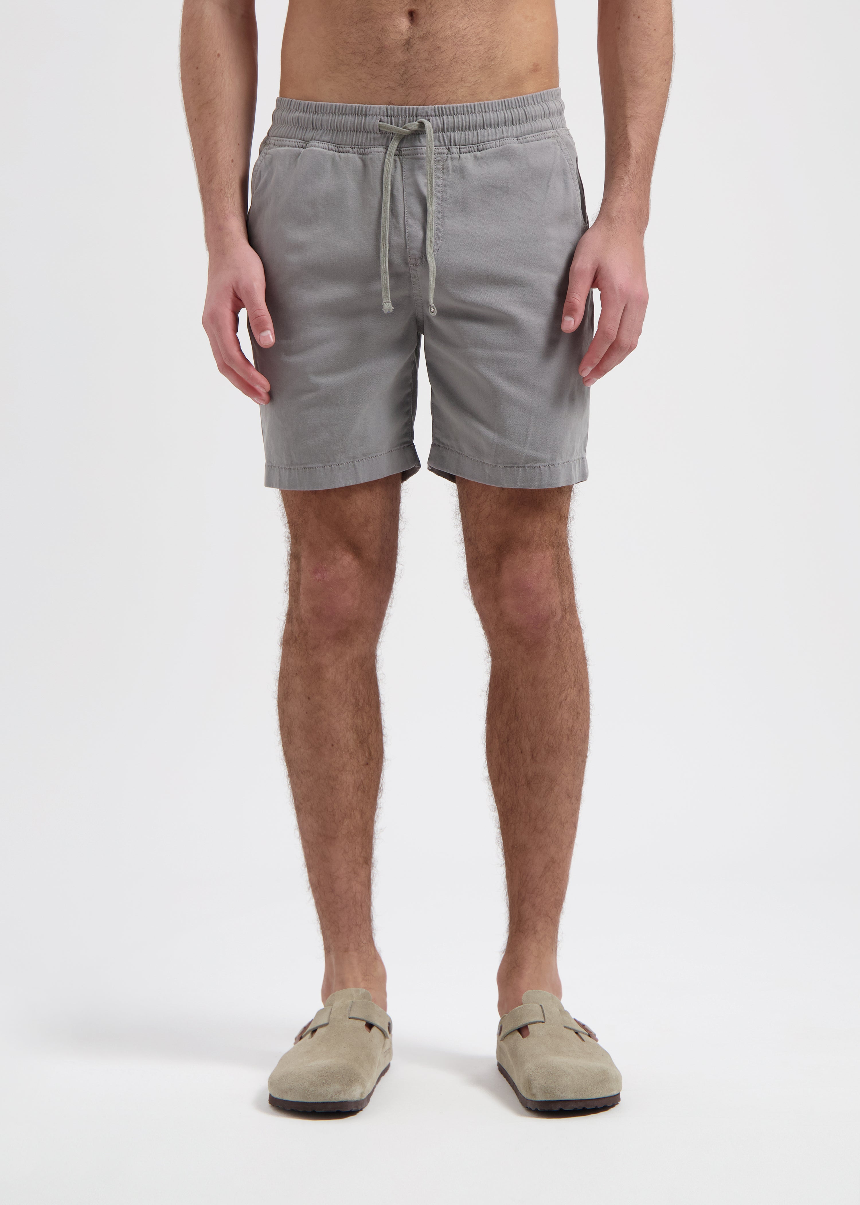 Washed Chino Short - Anthracite