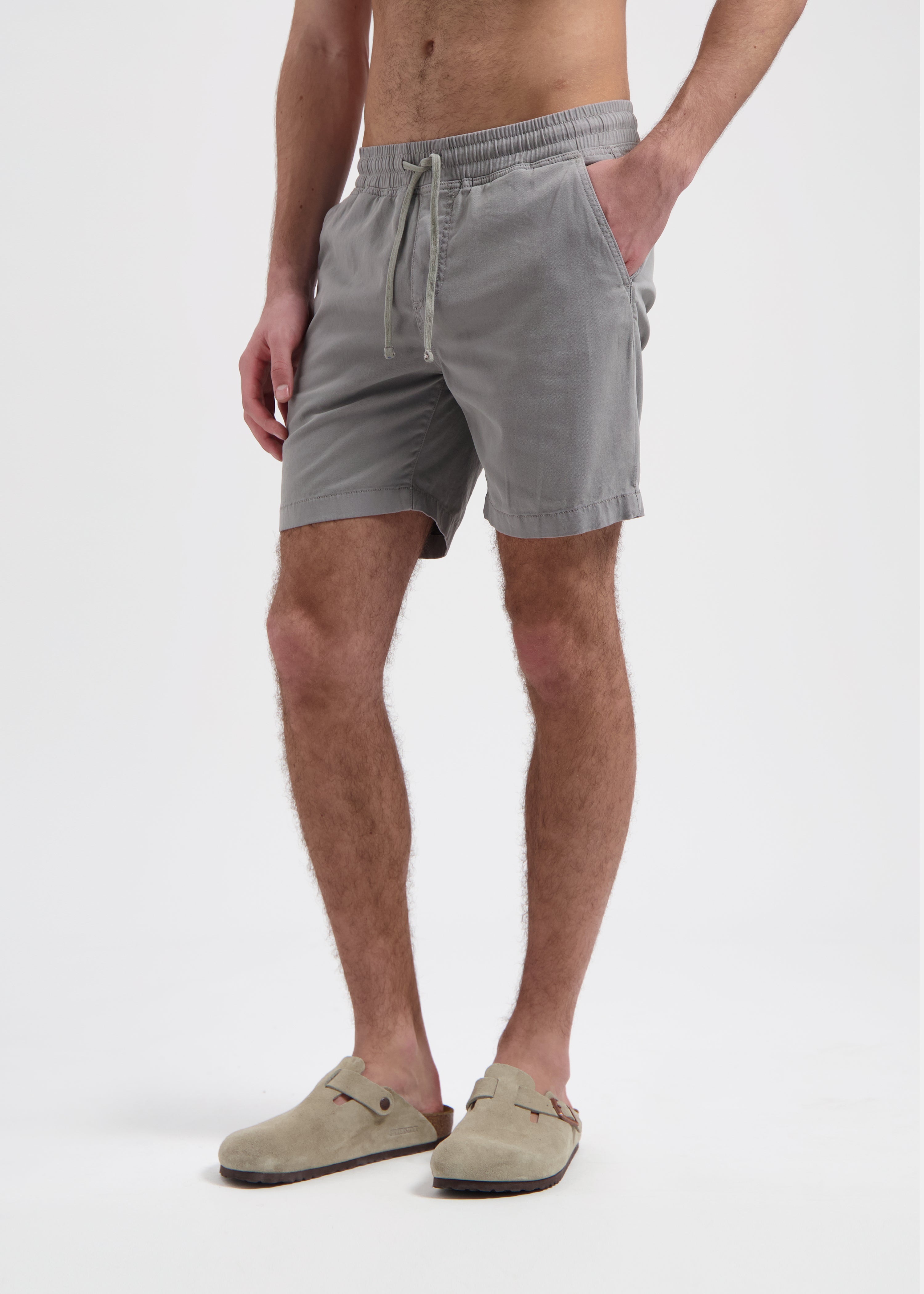 Washed Chino Short - Anthracite