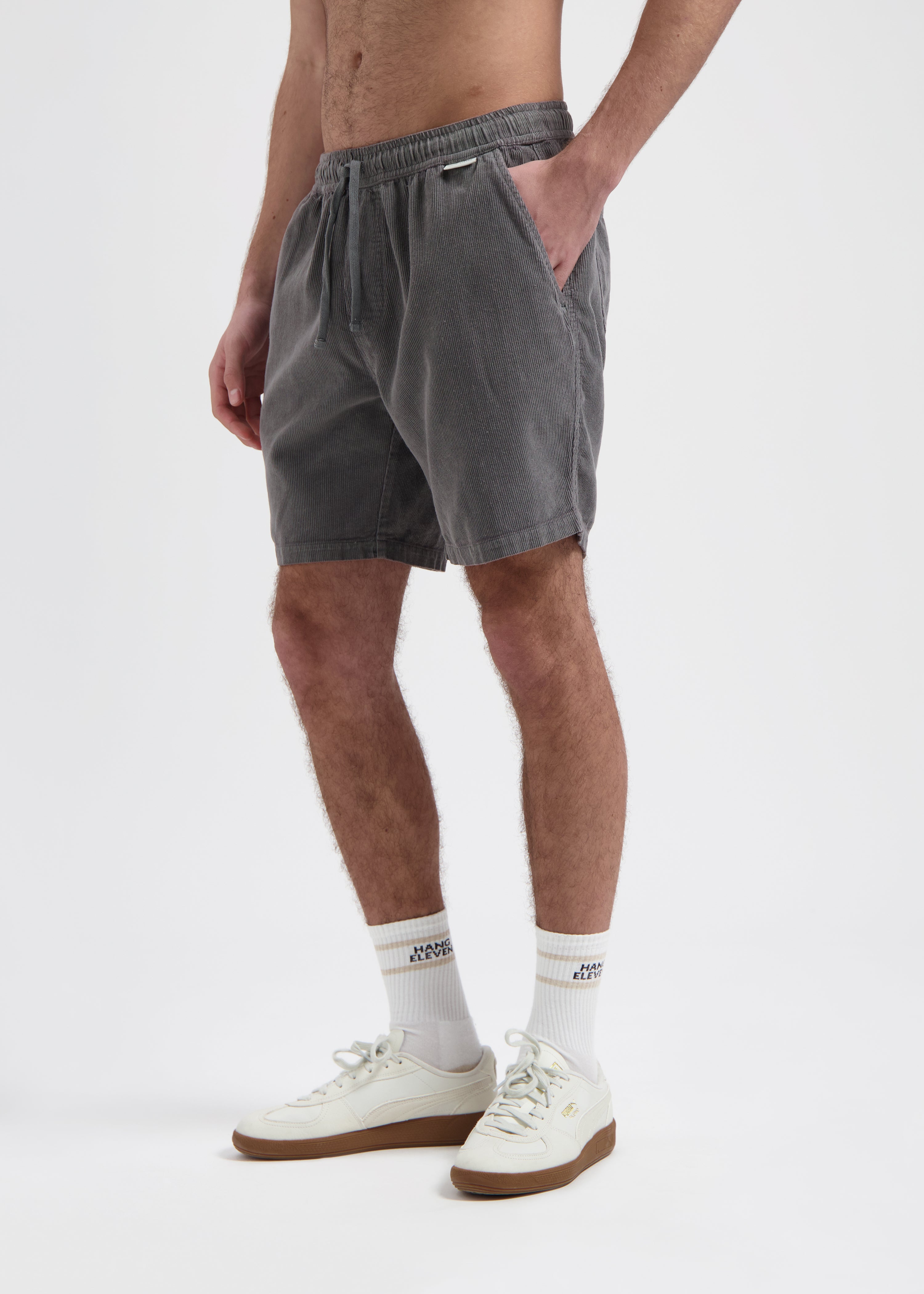 Corduroy Short - Anthracite