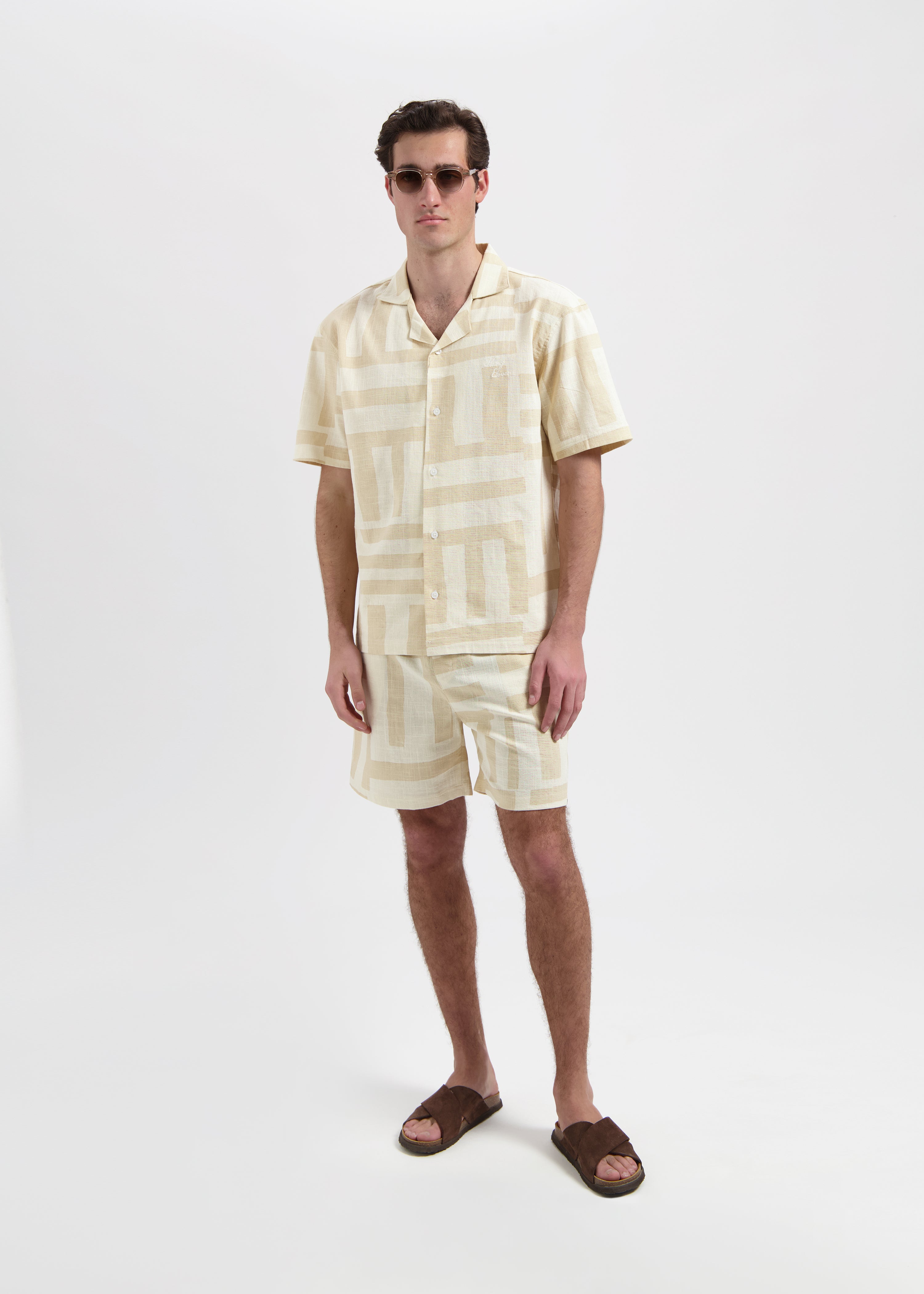 Stripe Slub Shirt - Sand