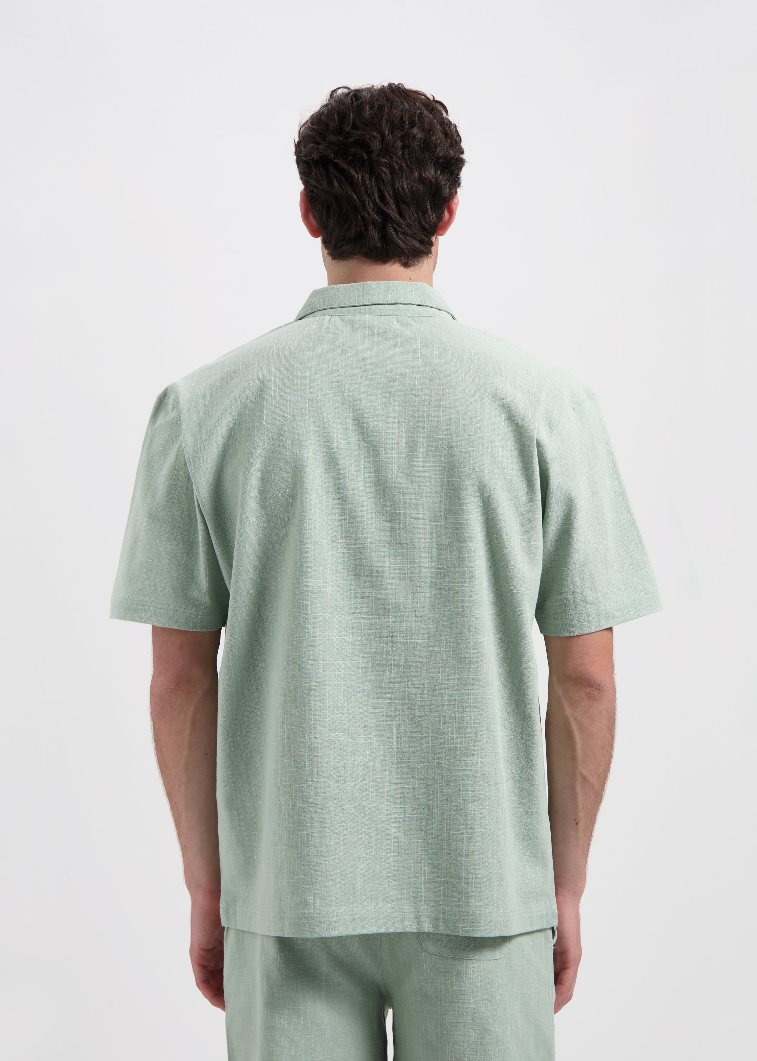 Uni Slub Shirt - Sage Green