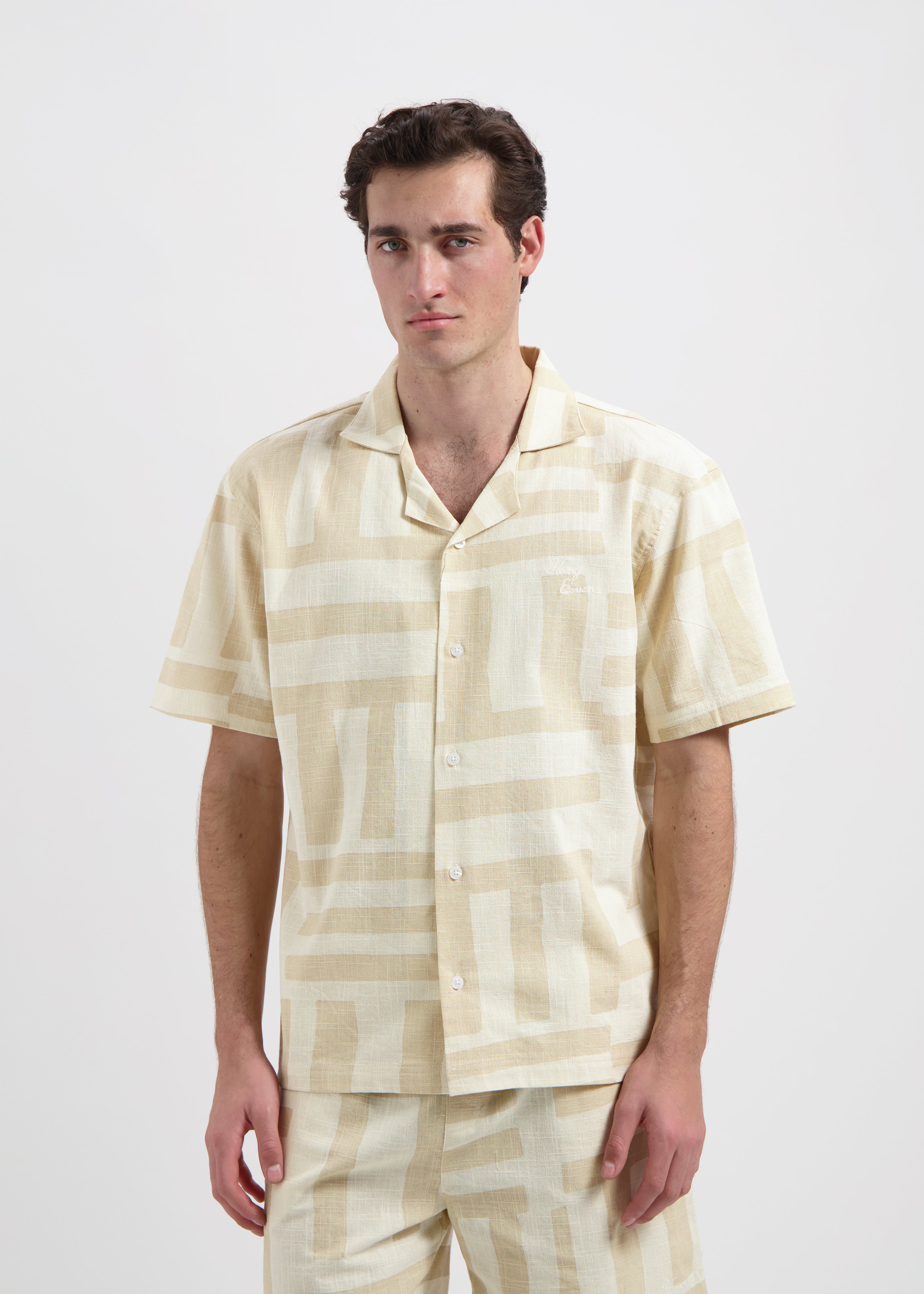 Stripe Slub Shirt - Sand