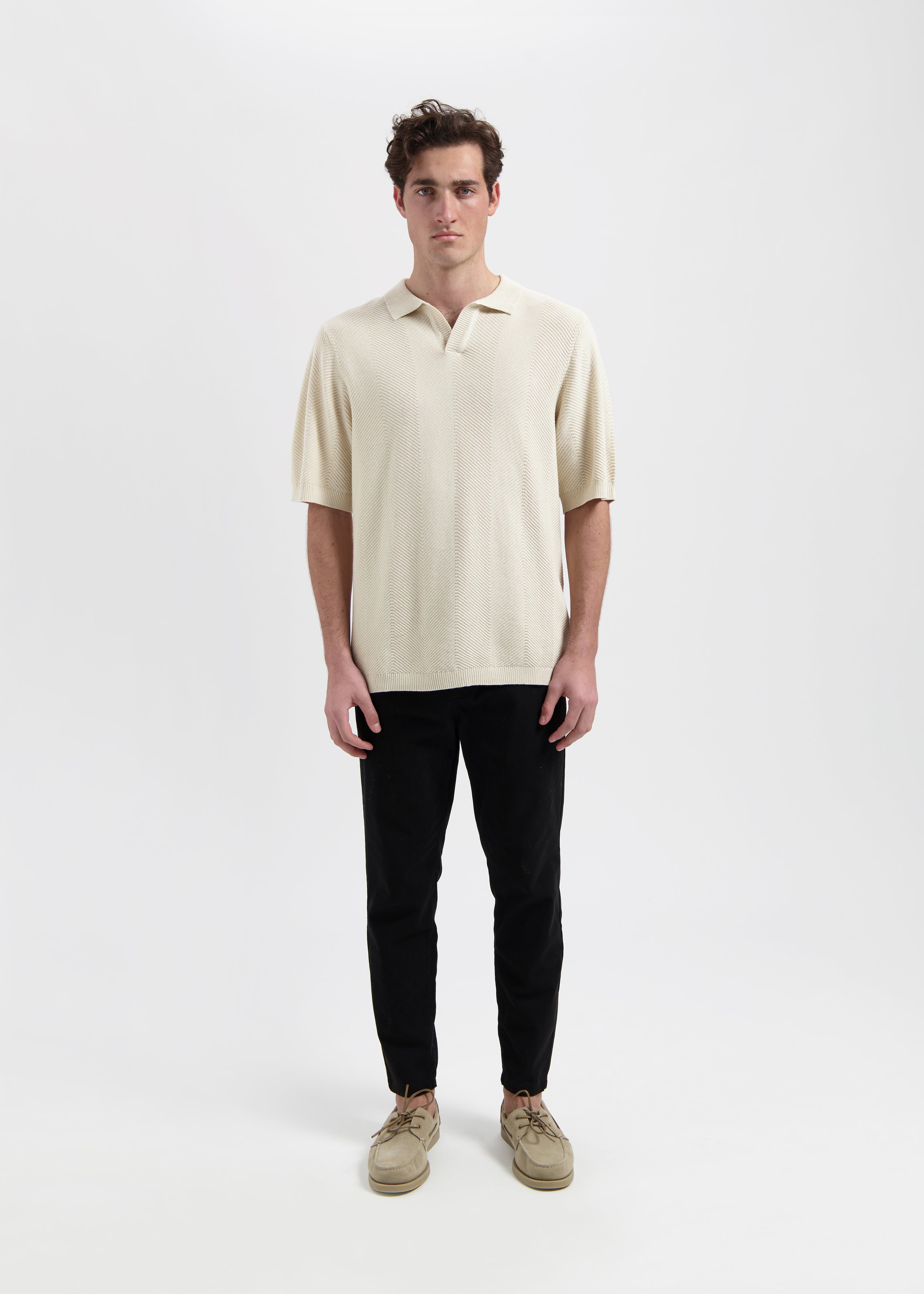 Structure Polo - White Sand