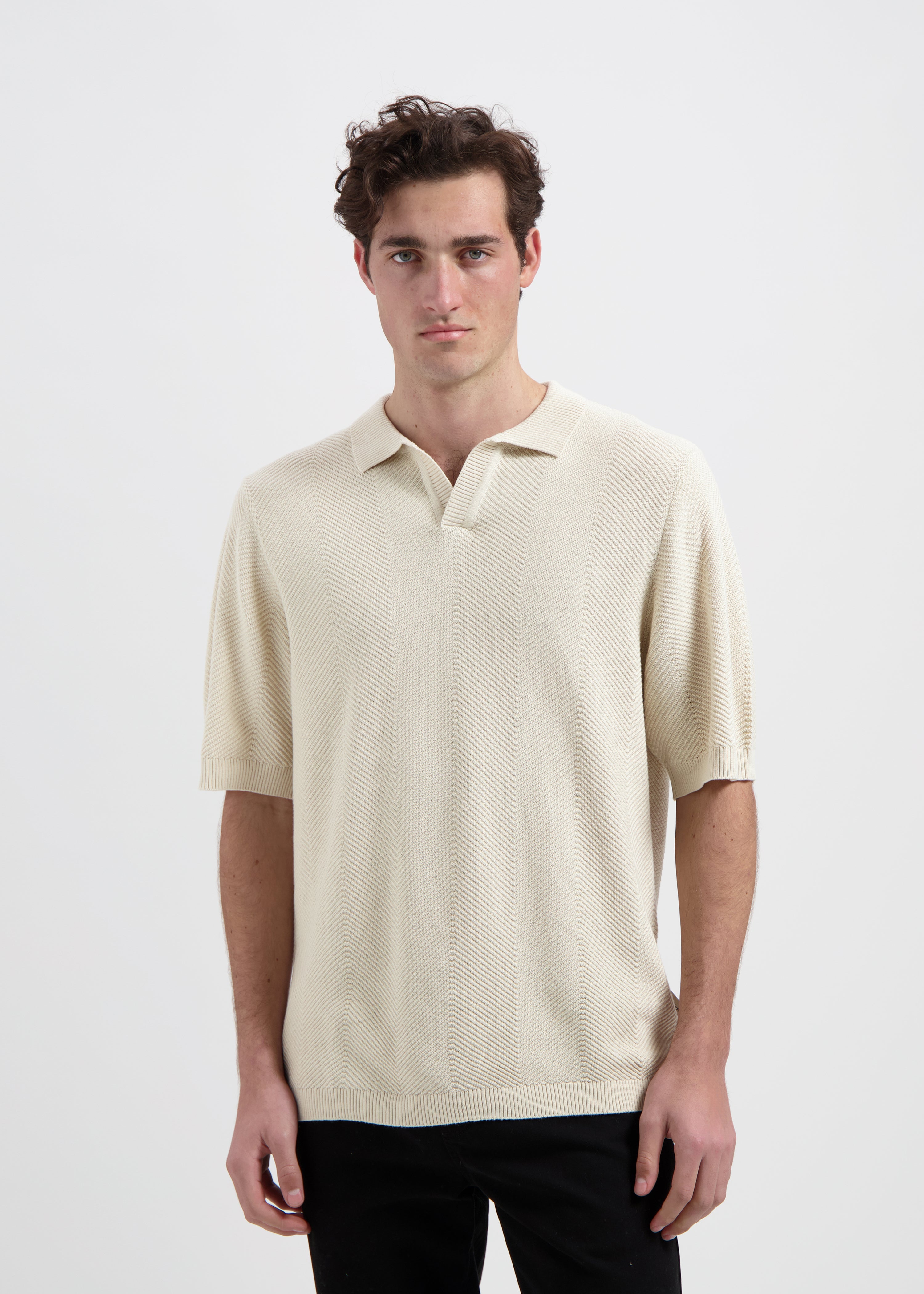 Structure Polo - White Sand