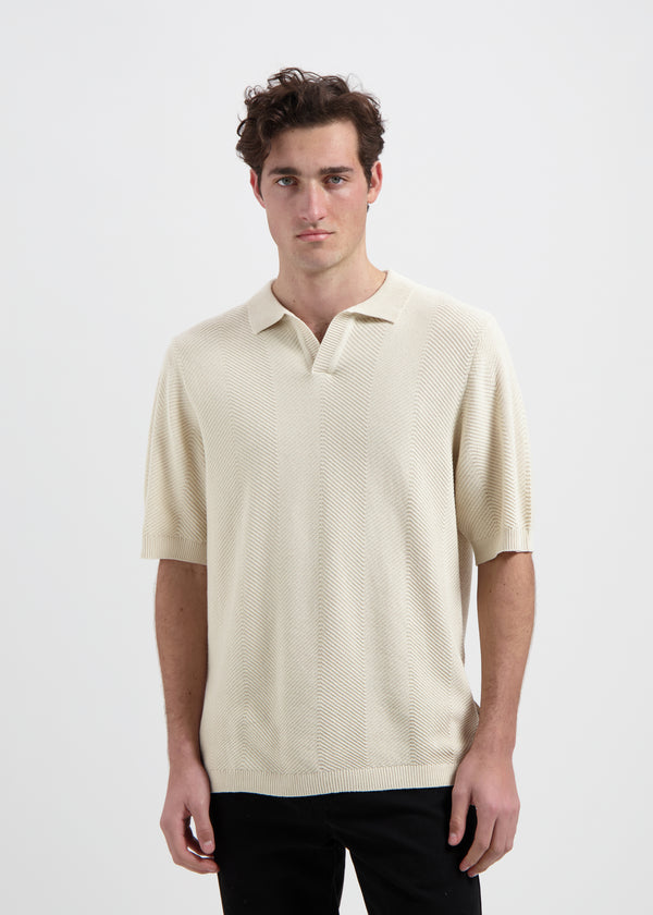 Structure Polo - White Sand