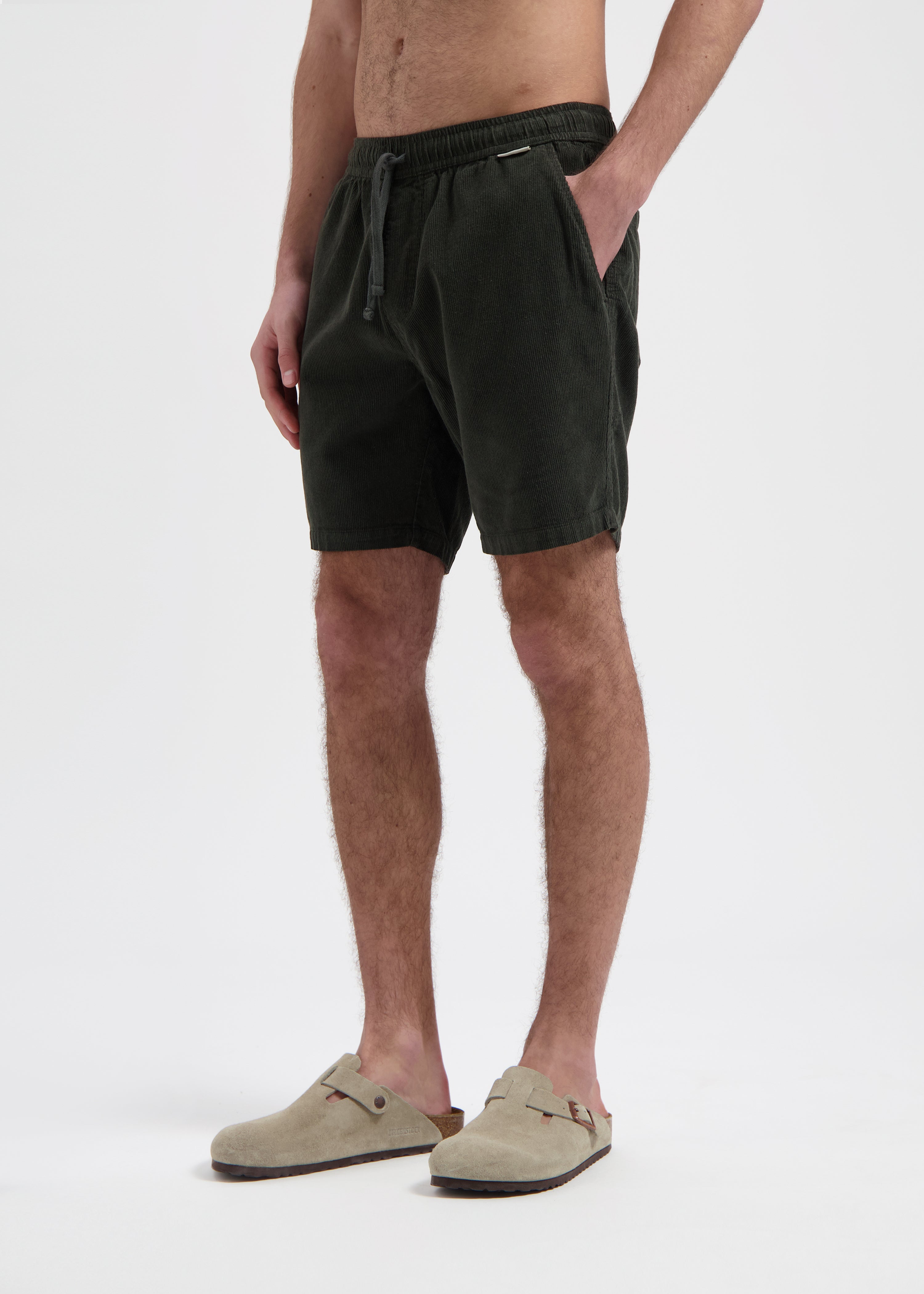 Corduroy Short - Army Green