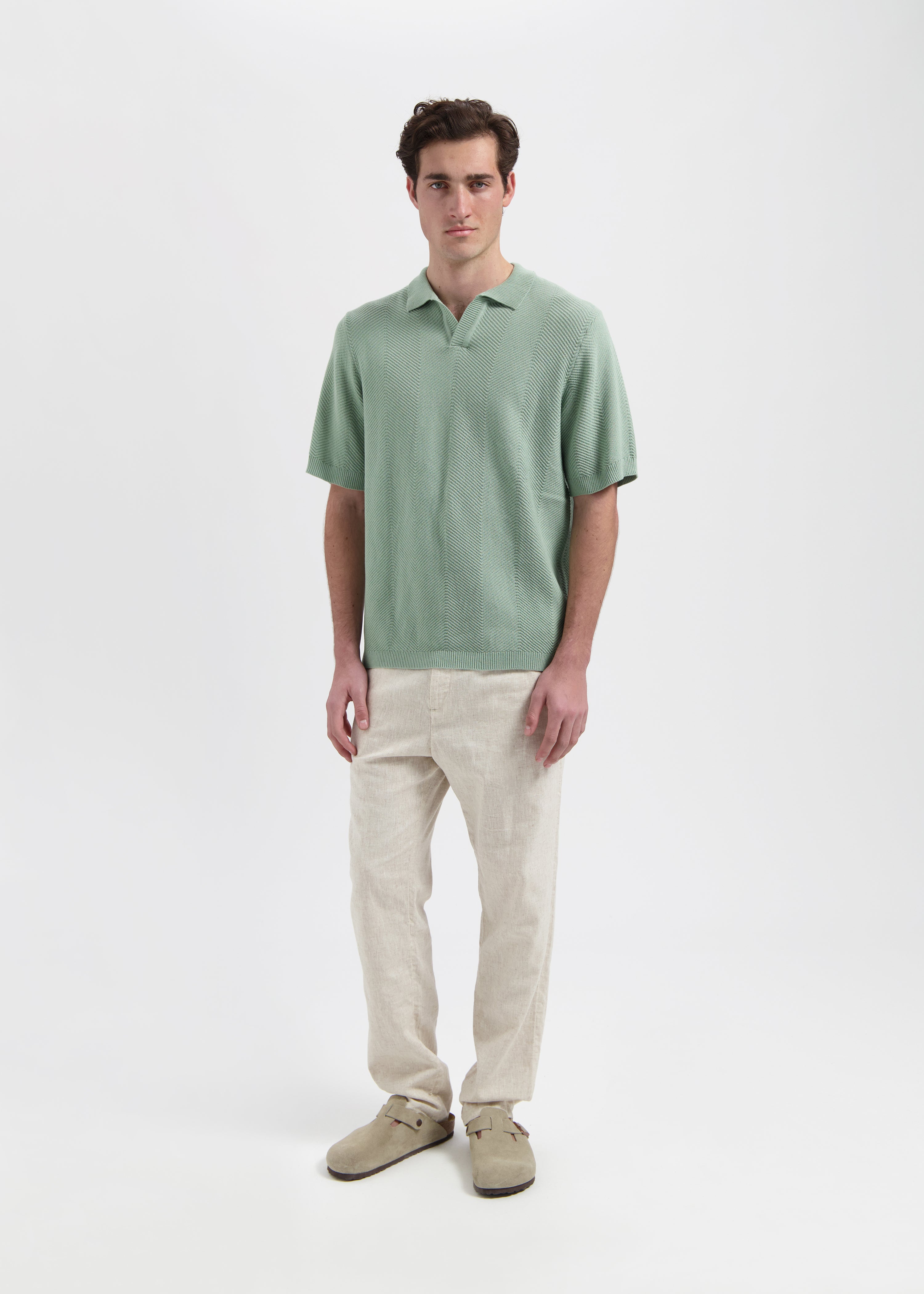 Structure Polo - Sage Green
