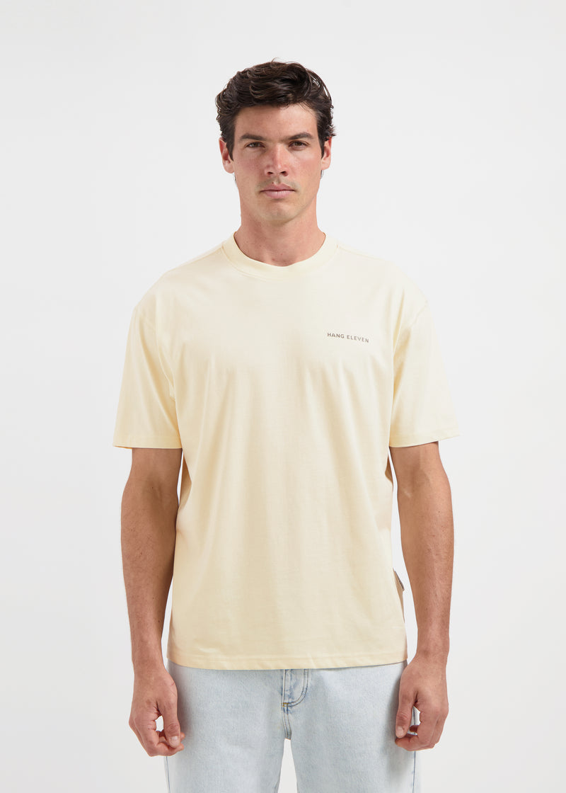 Marken-T-Shirt – Sand