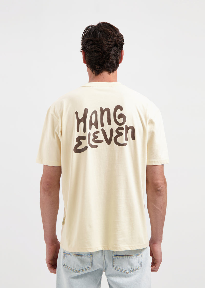 Marken-T-Shirt – Sand