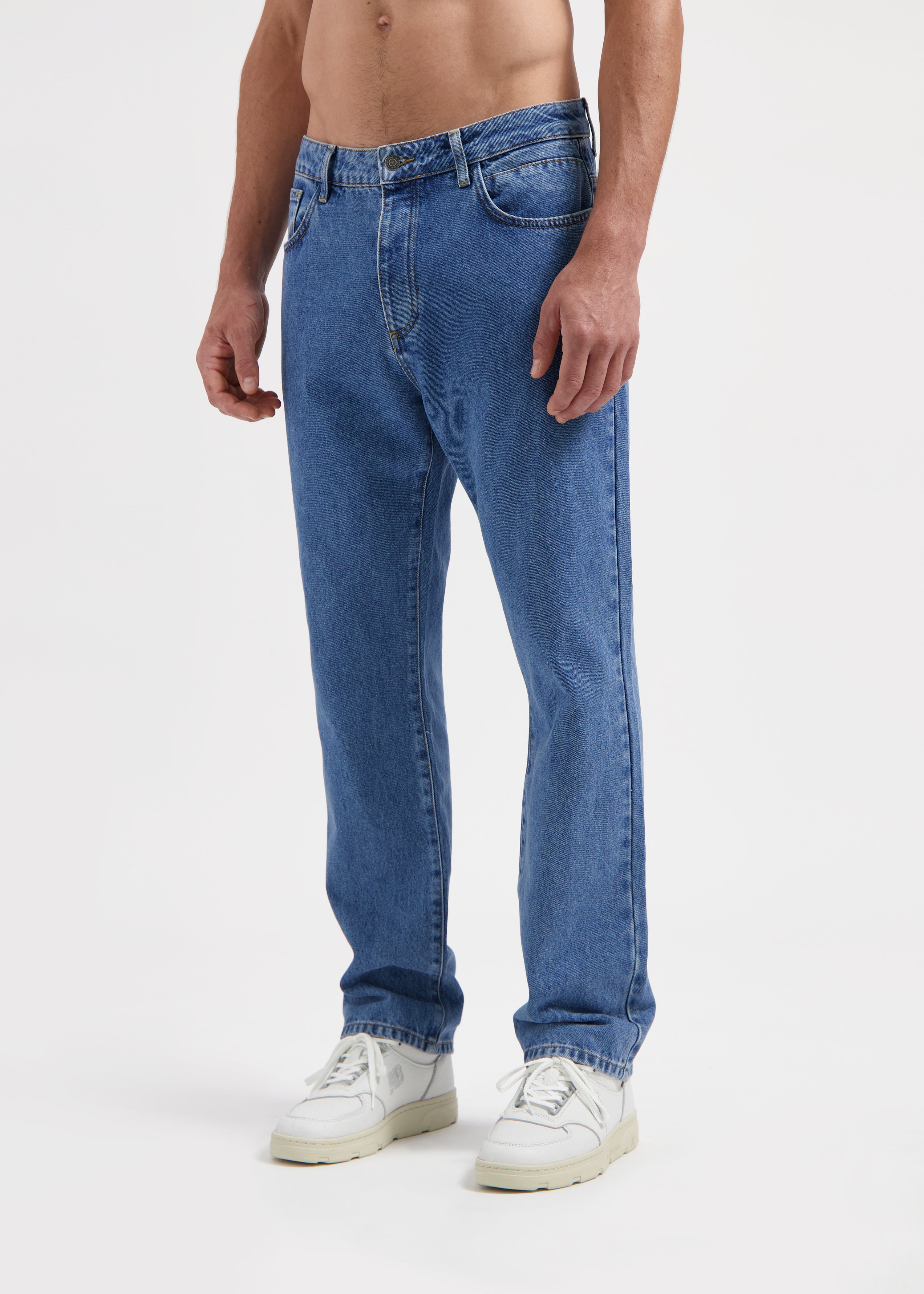 Premium Straight Jeans - Deep Blue