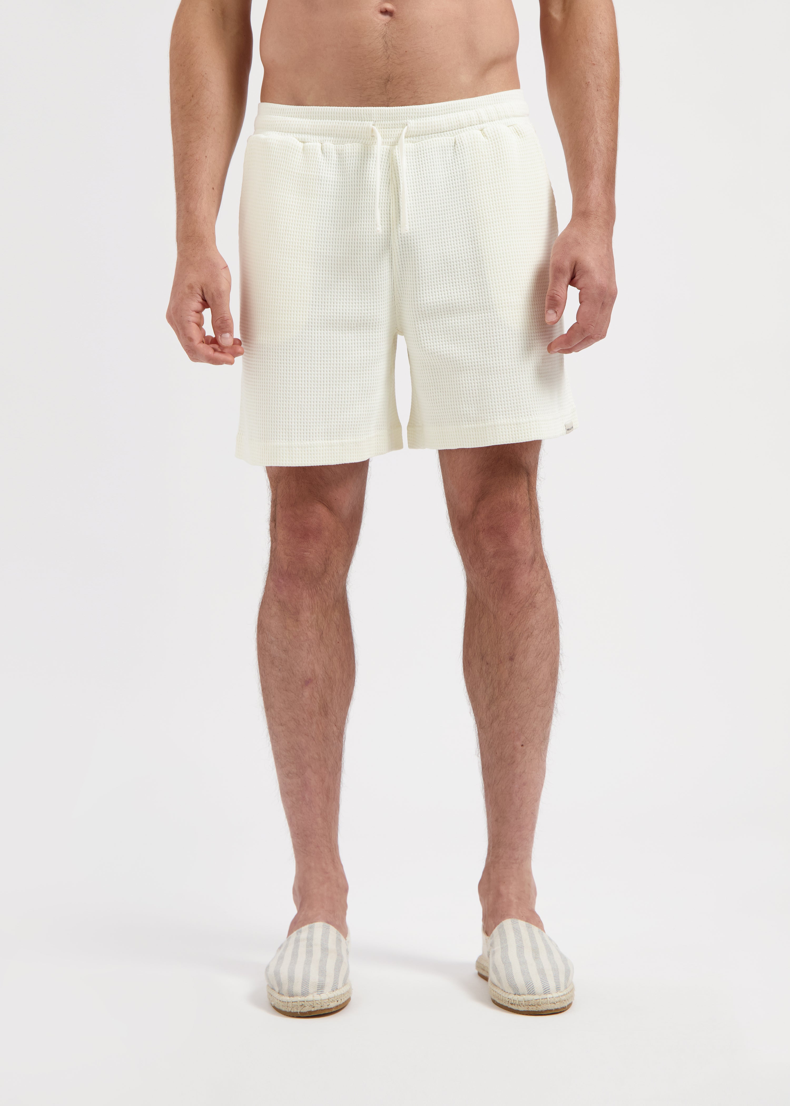 Waffle Short - White Sand