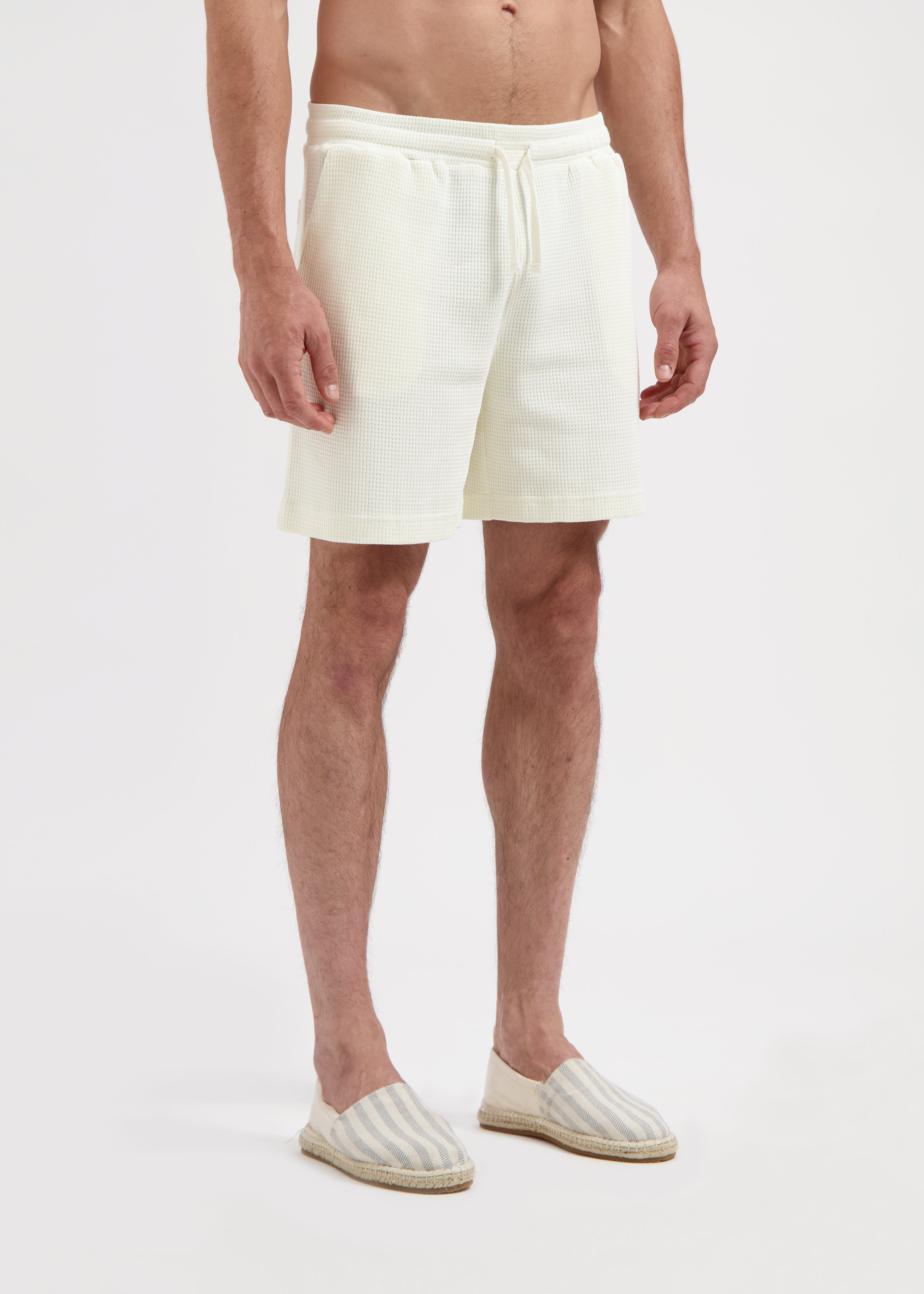 Waffle Short - White Sand