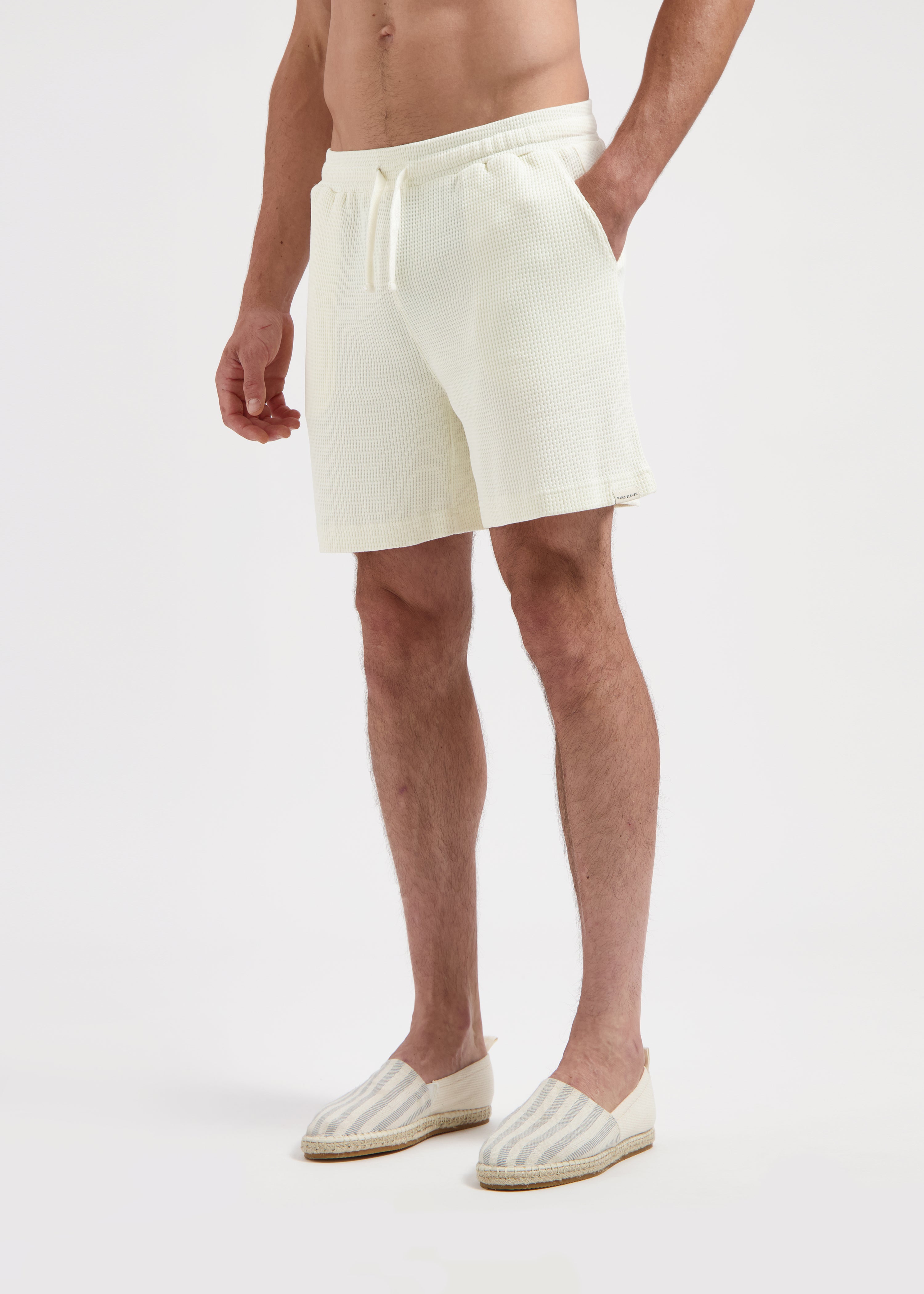 Waffle Short - White Sand